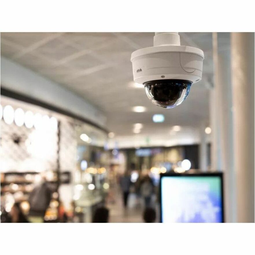 AXIS P3278-LV 8 Megapixel Indoor/Outdoor 4K Network Camera - Color - Dome - White - TAA Compliant - Infrared Night Vision - H.264B (MPEG-4 Part 10/AVC), H.264H (MPEG-4 Part 10/AVC), H.264M (MPEG-4 Part 10/AVC), H.265 (MPEG-H Part 2/HEVC) Main Profile, Motion JPEG, H.264, H.265, Zipstream, H.264B, H.264M, H.264H - 3840 x 2160 - 4.40 mm- 14.60 mm Varifocal Lens - 3.3x Optical - 30 fps - RGB CMOS - Fast Ethernet - Bracket Mount, Junction Box Mount - IK10 - IP54 - Vandal Resistant, Impact Resis