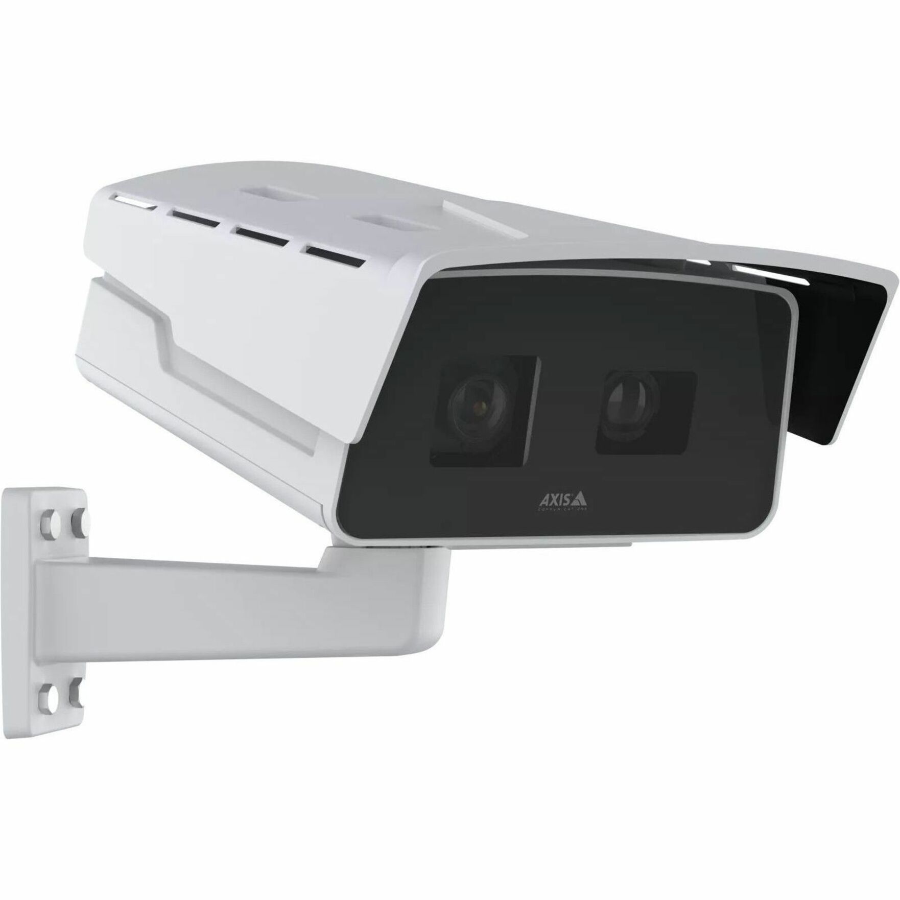 AXIS P1518-E 8 Megapixel / 2 Megapixel Outdoor 4K Network Camera - Color - Box - White - TAA Compliant - H.264B (MPEG-4 Part 10/AVC), H.264M (MPEG-4 Part 10/AVC), H.264H (MPEG-4 Part 10/AVC), H.265 (MPEG-H Part 2/HEVC), Motion JPEG, Zipstream, H.265, H.264, H.264B, H.264H, H.264M - 3840 x 2160 - 5.85 mm- 13.80 mm Varifocal Lens - 2.4x Optical - 60 fps - RGB CMOS - Gigabit Ethernet - Wall Mount - IK10 - IP66, IP67 - Audio Support