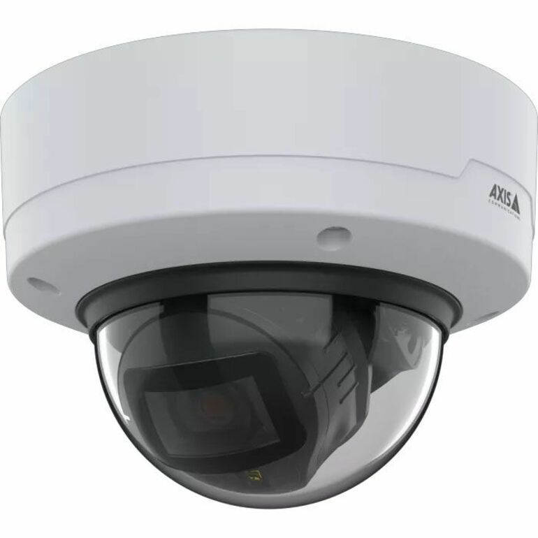 AXIS P3275-LVE 2 Megapixel Indoor/Outdoor Full HD Network Camera - Color - Dome - White - TAA Compliant - Infrared Night Vision - H.264B (MPEG-4 Part 10/AVC), H.264H (MPEG-4 Part 10/AVC), H.264M (MPEG-4 Part 10/AVC), H.265 (MPEG-H Part 2/HEVC) Main Profile, Motion JPEG, H.264, H.265, Zipstream, H.264B, H.264M, H.264H - 1920 x 1080 - 3.40 mm- 9.80 mm Varifocal Lens - 2.9x Optical - 60 fps - RGB CMOS - Fast Ethernet - Bracket Mount, Junction Box Mount - IK10 - IP66 - Vandal Resistant, Impact