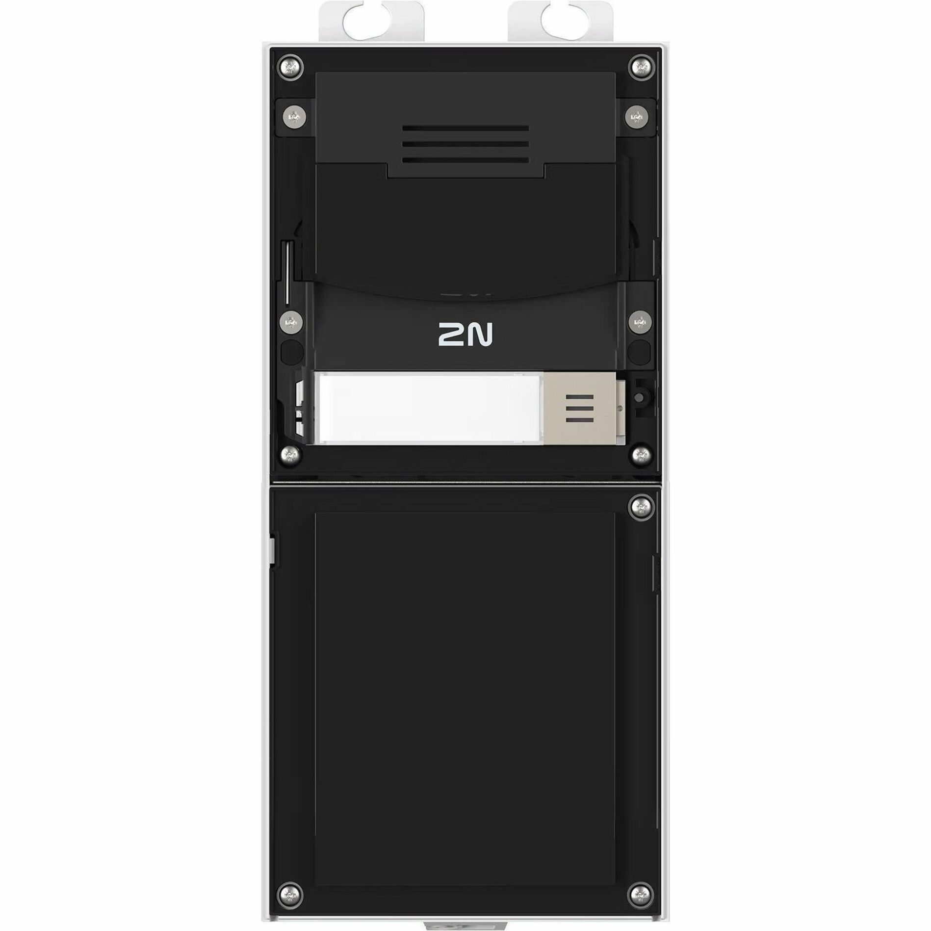 2N IP Verso 2.0 - Main Unit - Black, Audio Only - PoE, Adjustable Volume, Bluetooth, RFID Card Reader, Touch Capacitive, Backlit Keypad, LED Indicator, Multi Colored LED, False Fingerprint Detection, Robust, IP54 - Water Resistant, Dust Resistant - Cast Zinc - Black