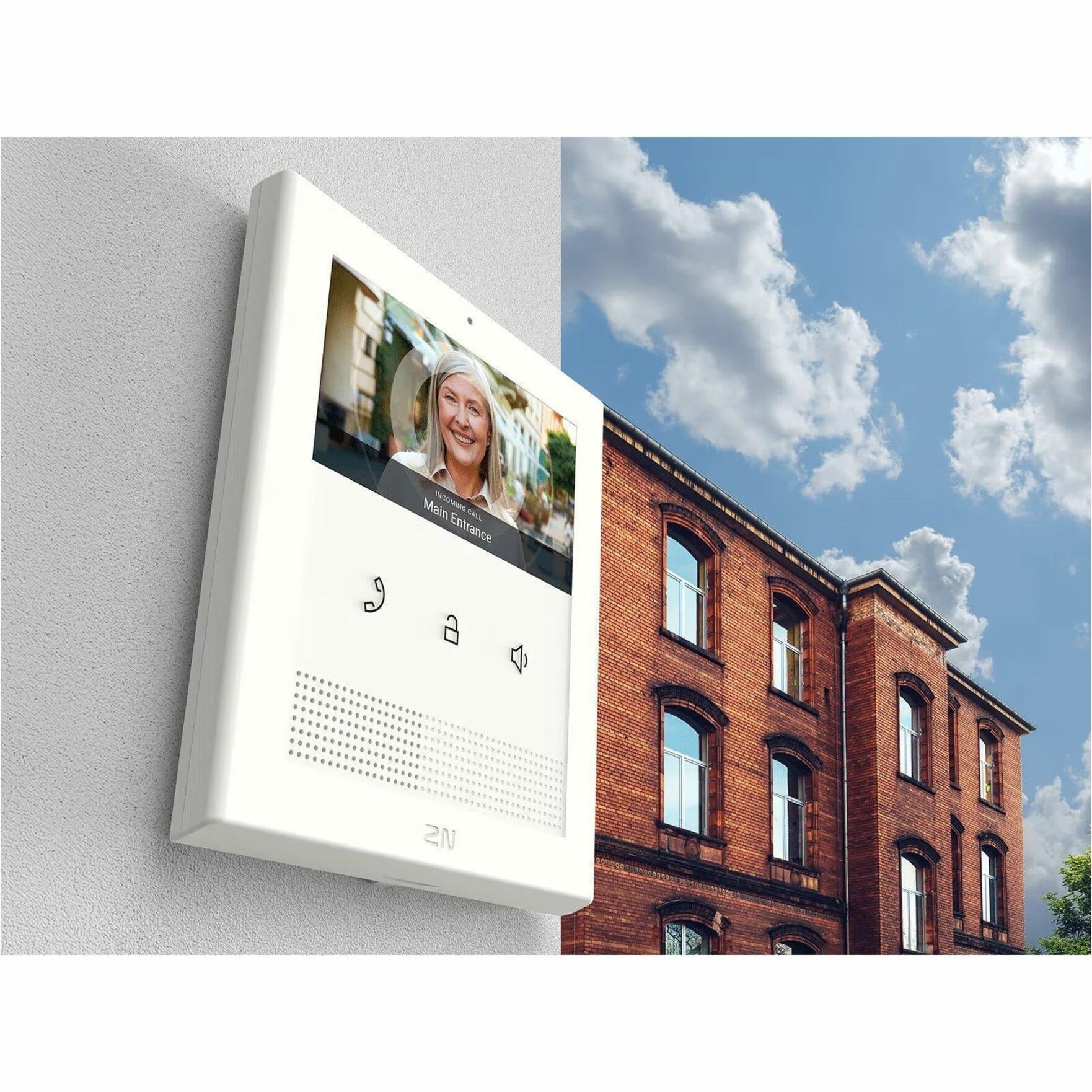 2N Clip Video Door Phone Sub Station - 4.3" - 2-wire - Indoor, Building