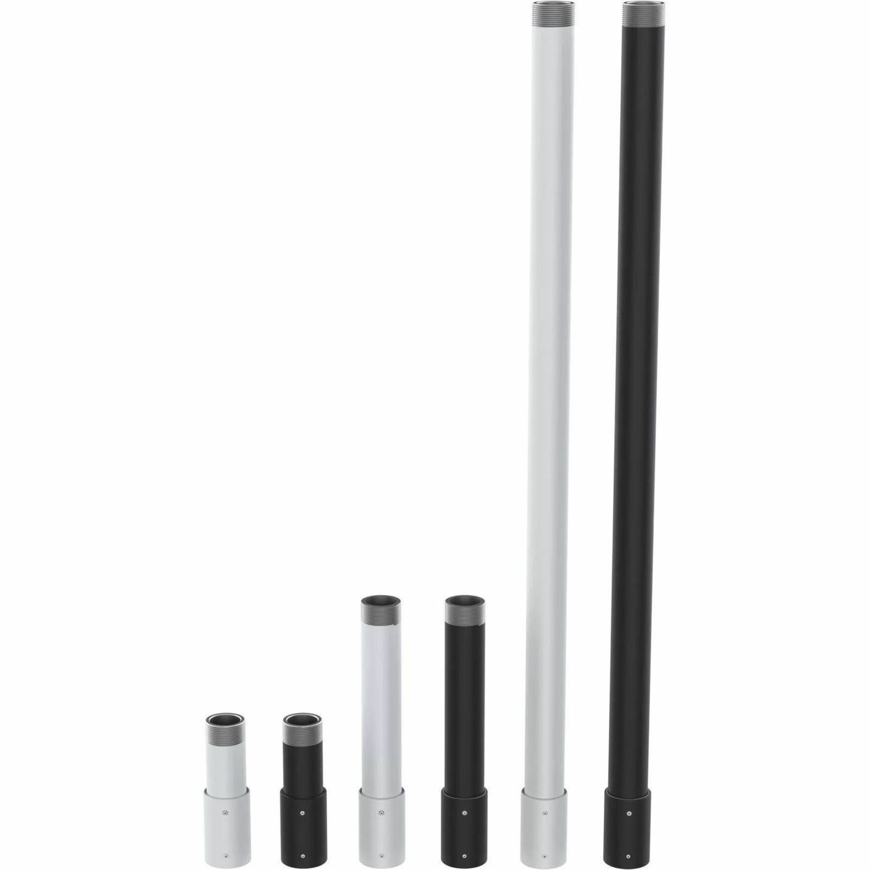 AXIS TP3908-E Mounting Pipe for Surveillance Camera - Black - Horizontal/Vertical - 13.23 lb Load Capacity - Aluminum