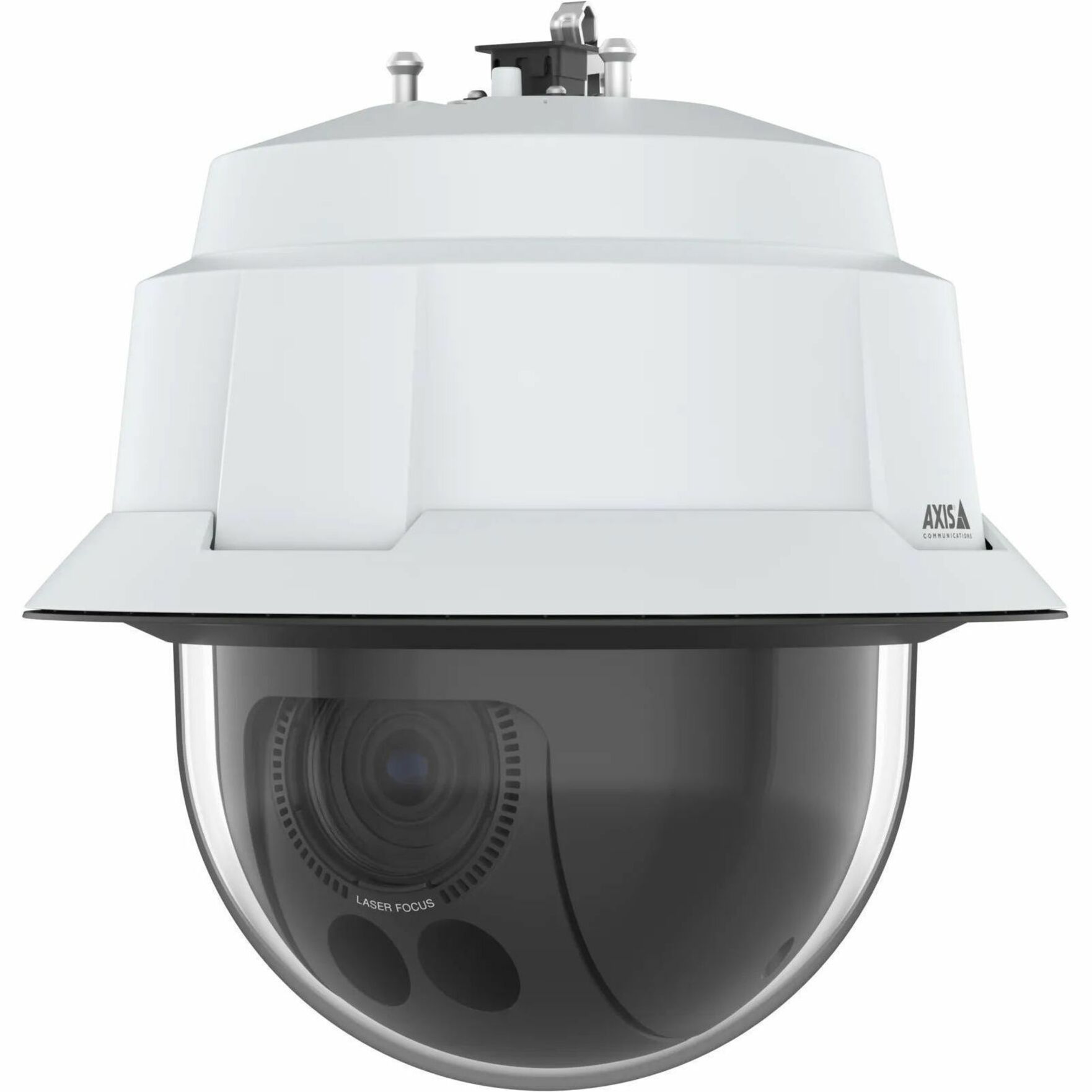 AXIS Q6086-E 4 Megapixel Indoor/Outdoor Network Camera - Color - Dome - White - TAA Compliant - Infrared - H.264B (MPEG-4 Part 10/AVC), H.264M (MPEG-4 Part 10/AVC), H.264H (MPEG-4 Part 10/AVC), H.265 (MPEG-H Part 2/HEVC), Motion JPEG, Zipstream, H.265, H.264, H.264H, H.264B, H.264M - 2688 x 1512 - 6.64 mm- 225.55 mm Varifocal Lens - 34x Optical - 60 fps - CMOS - Gigabit Ethernet - IK10 - IP66, IP67 - Impact Resistant, Weather Resistant - Audio Support