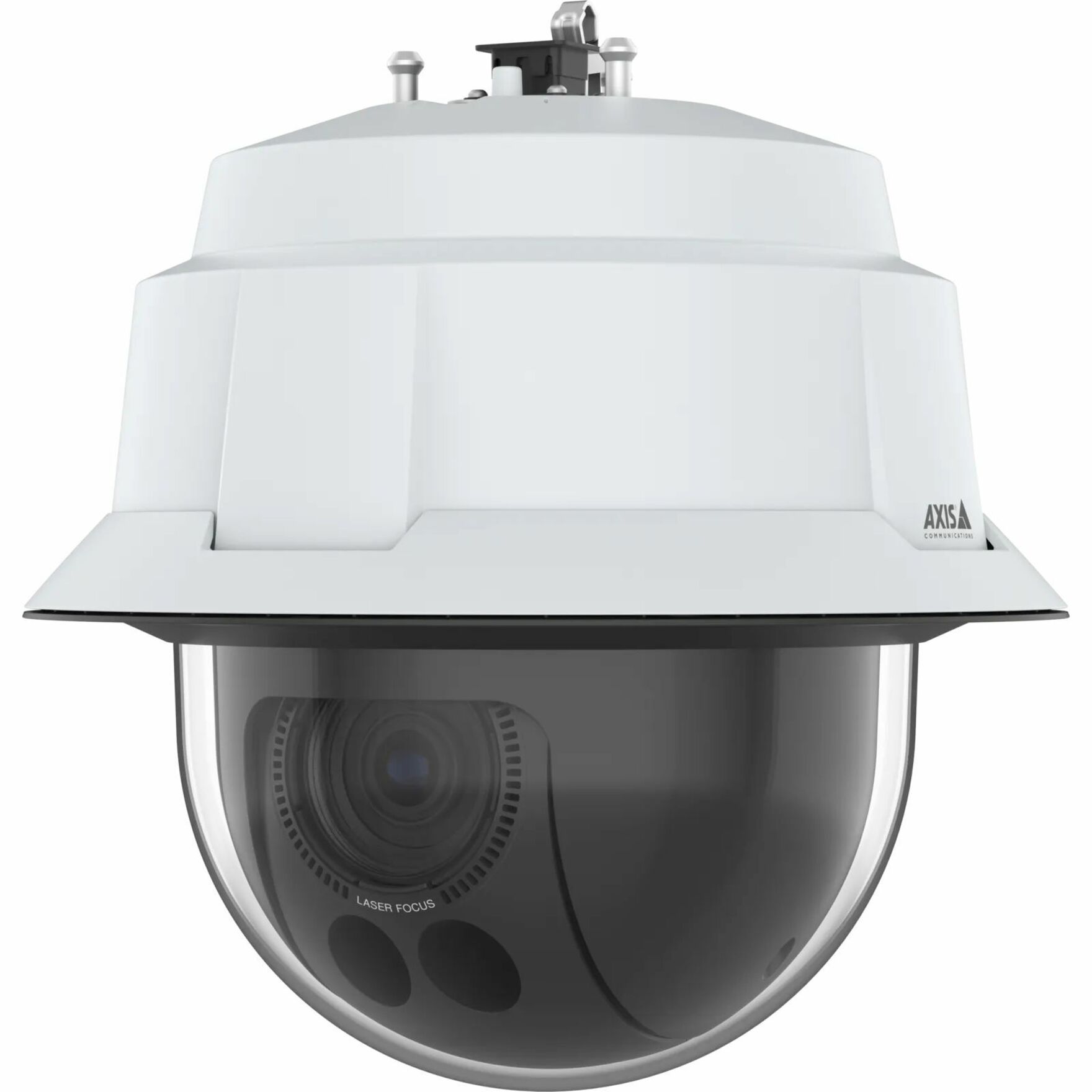 AXIS Q6086-E 4 Megapixel Indoor/Outdoor Network Camera - Color - Dome - White - TAA Compliant - Infrared - H.264B (MPEG-4 Part 10/AVC), H.264M (MPEG-4 Part 10/AVC), H.264H (MPEG-4 Part 10/AVC), H.265 (MPEG-H Part 2/HEVC), Motion JPEG, Zipstream, H.265, H.264, H.264H, H.264B, H.264M - 2688 x 1512 - 6.64 mm- 225.55 mm Varifocal Lens - 34x Optical - 60 fps - CMOS - Gigabit Ethernet - IK10 - IP66, IP67 - Impact Resistant, Weather Resistant - Audio Support