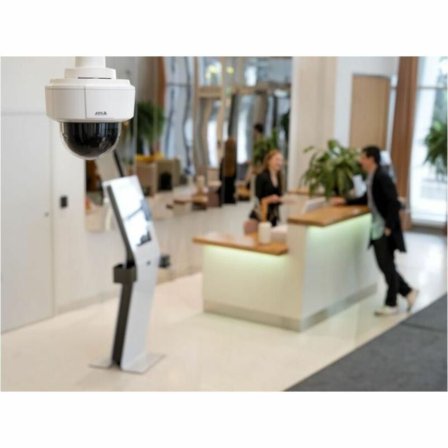AXIS M5526-E 4 Megapixel Indoor/Outdoor HD Network Camera - Color - Dome - White - H.264, H.265, Motion JPEG, H.264B (MPEG-4 Part 10/AVC), H.264H (MPEG-4 Part 10/AVC), H.264M (MPEG-4 Part 10/AVC), H.265 (MPEG-H Part 2/HEVC) Main Profile, Zipstream - 2668 x 1512 - 4.70 mm- 47 mm Varifocal Lens - 10x Optical - 60 fps - RGB CMOS - Fast Ethernet - IK09 - IP66