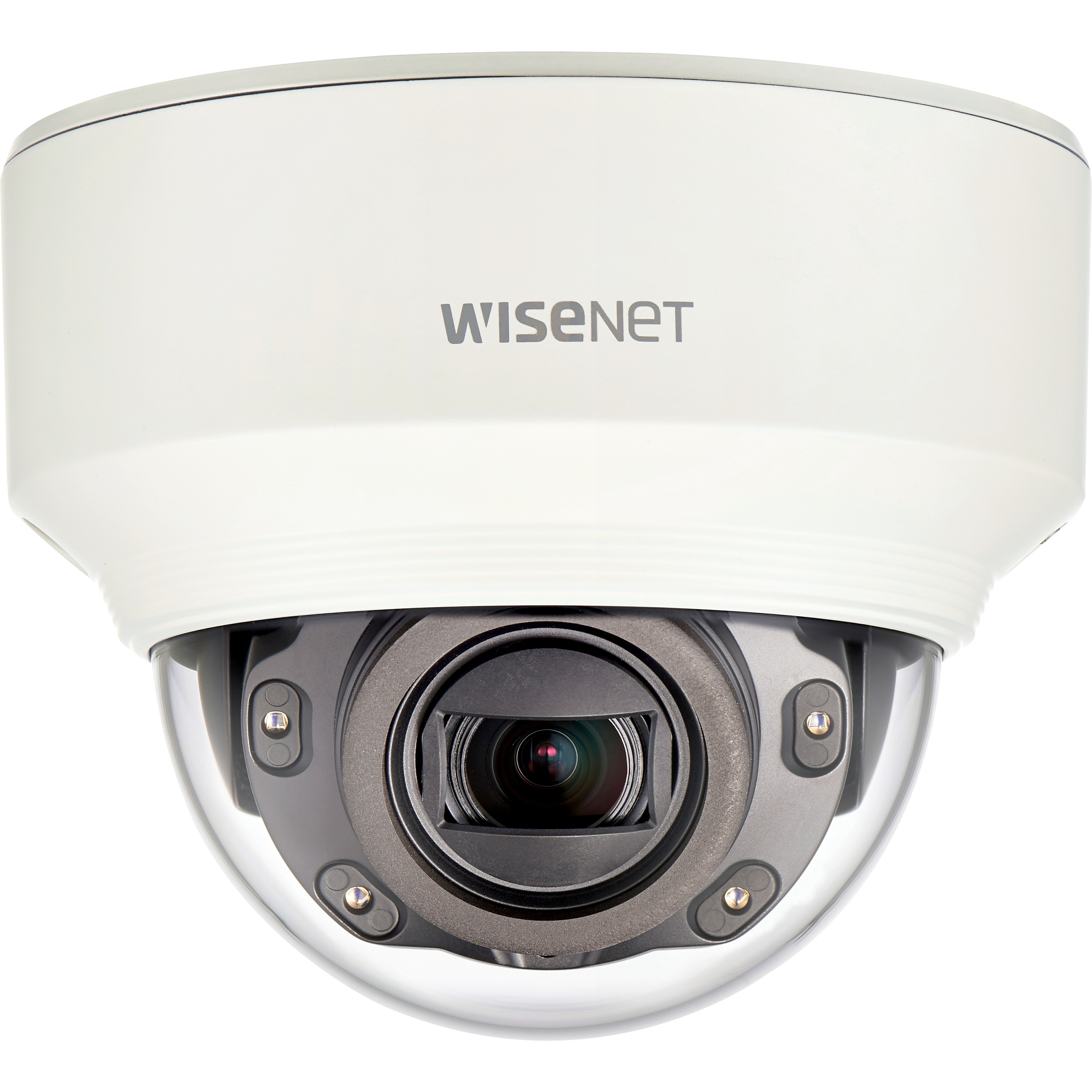 Wisenet XND-6080RV 2 Megapixel Indoor Full HD Network Camera - Color - Dome - 98.43 ft Infrared Night Vision - MPEG-4 AVC, MJPEG, H.264, H.265 - 1920 x 1080 - 2.80 mm- 12 mm Zoom Lens - 4.3x Optical - 60 fps - CMOS - Parapet Mount, Pole Mount, Wall Mount, Corner Mount