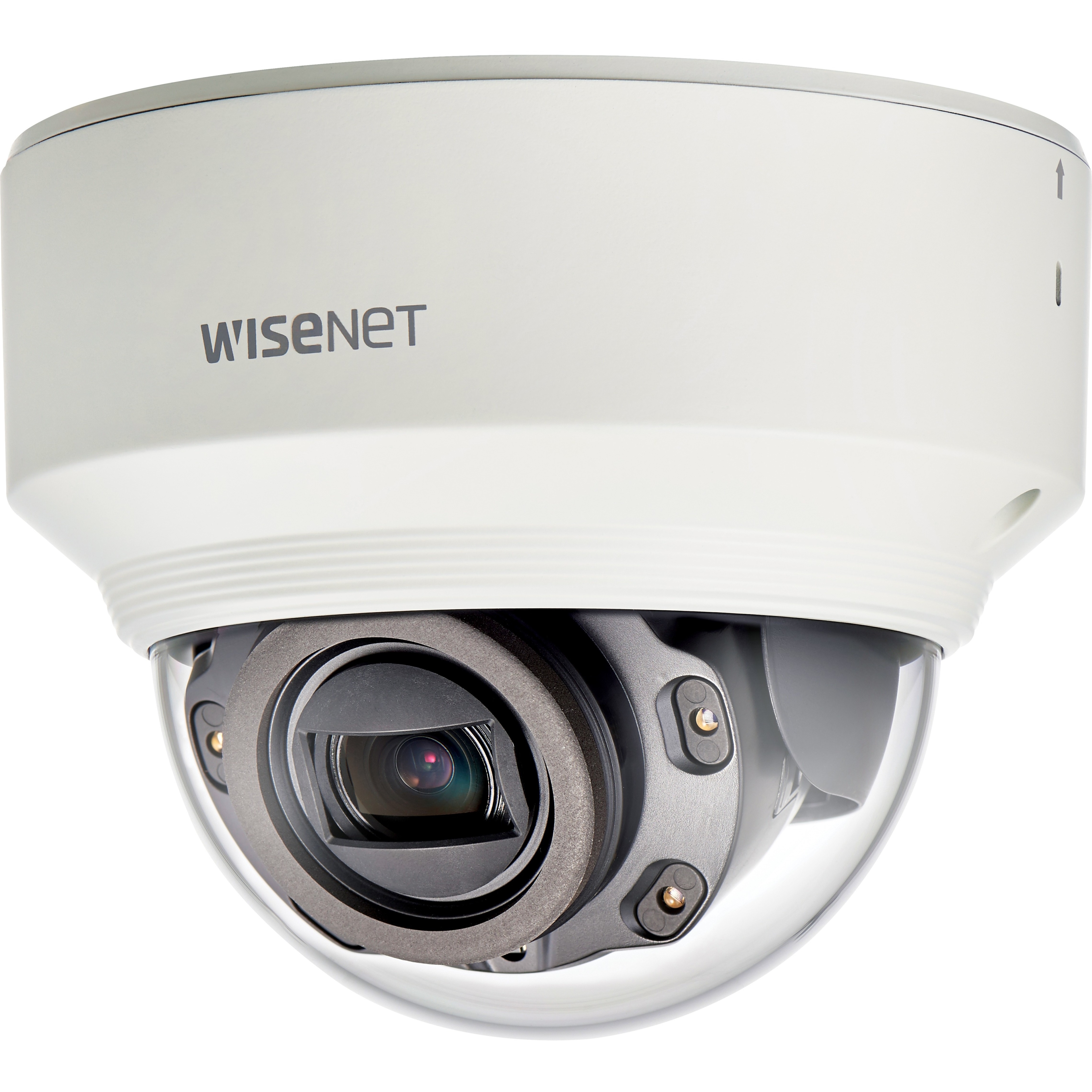 Wisenet XND-6080RV 2 Megapixel Indoor Full HD Network Camera - Color - Dome - 98.43 ft Infrared Night Vision - MPEG-4 AVC, MJPEG, H.264, H.265 - 1920 x 1080 - 2.80 mm- 12 mm Zoom Lens - 4.3x Optical - 60 fps - CMOS - Parapet Mount, Pole Mount, Wall Mount, Corner Mount