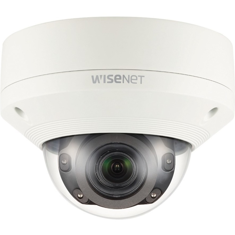 Wisenet XNV-8080R 5 Megapixel Outdoor Network Camera - Color - Dome - 164.04 ft Infrared Night Vision - MPEG-4 AVC, MJPEG, H.264, H.265 - 2560 x 1920 - 3.90 mm- 9.40 mm Varifocal Lens - 2.4x Optical - 30 fps - CMOS - Flush Mount, Ceiling Mount, Wall Mount, Parapet Mount, Pole Mount, Corner Mount - IP67, IP66