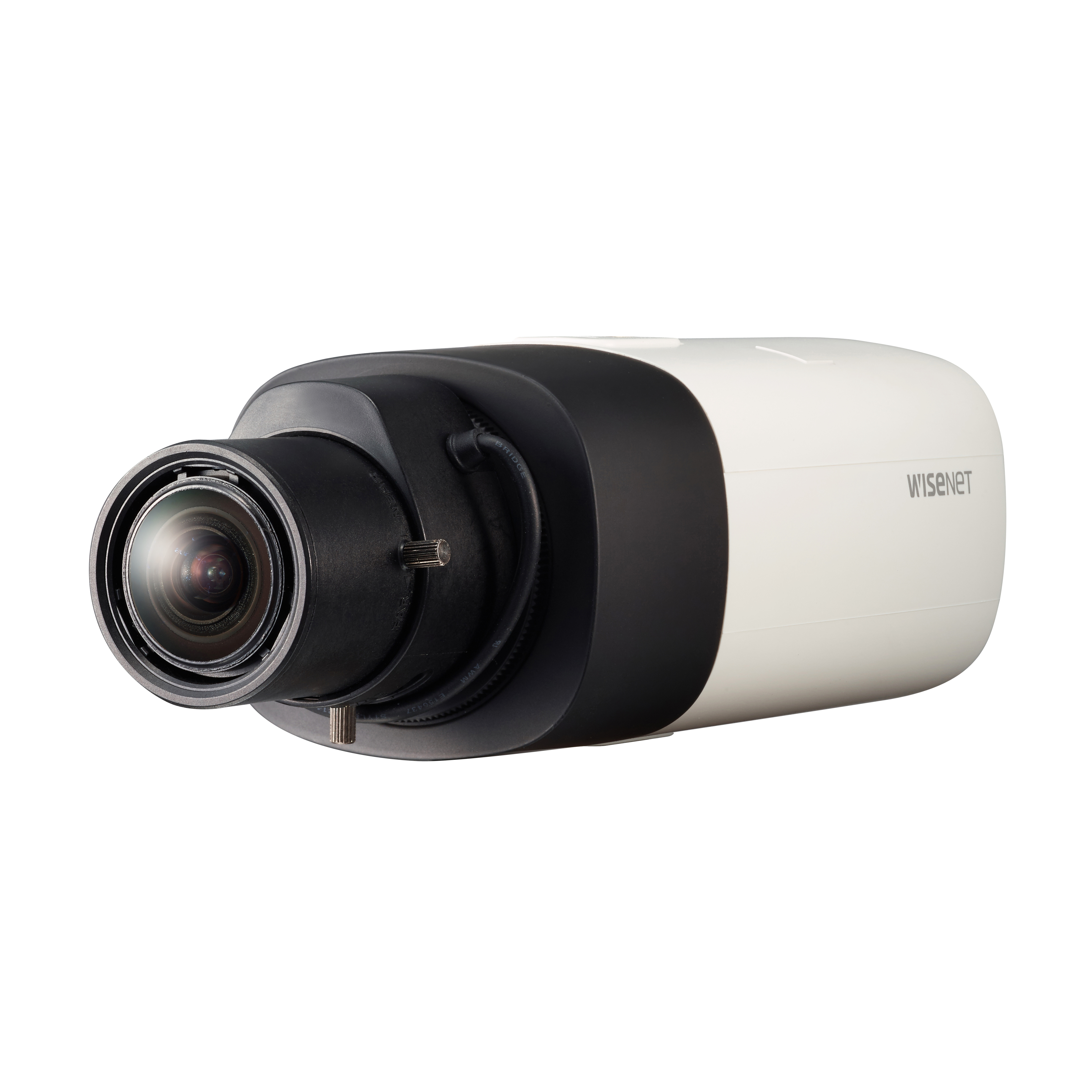 Wisenet XNB-6000 2 Megapixel Indoor/Outdoor Full HD Network Camera - Monochrome, Color - Box - Black, Ivory - MPEG-4 AVC, MJPEG, H.264, H.265 - 1920 x 1080 - 60 fps - CMOS - Bracket Mount