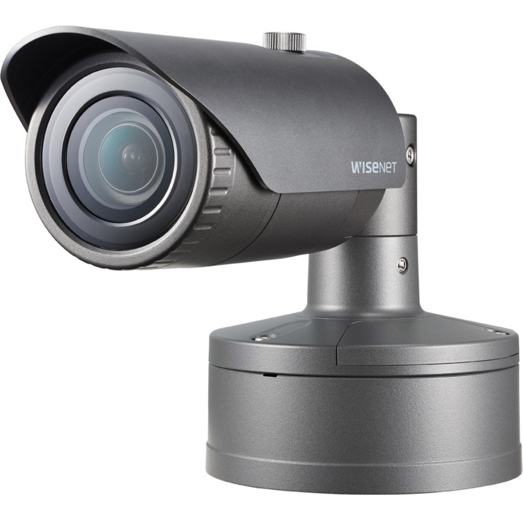 Wisenet XNO-6020R 2 Megapixel Outdoor HD Network Camera - Color, Monochrome - Bullet - 98 ft Night Vision - MJPEG, H.264, H.265, MPEG-4 AVC - 1920 x 1080 Fixed Lens - 60 fps - CMOS - Pole Mount