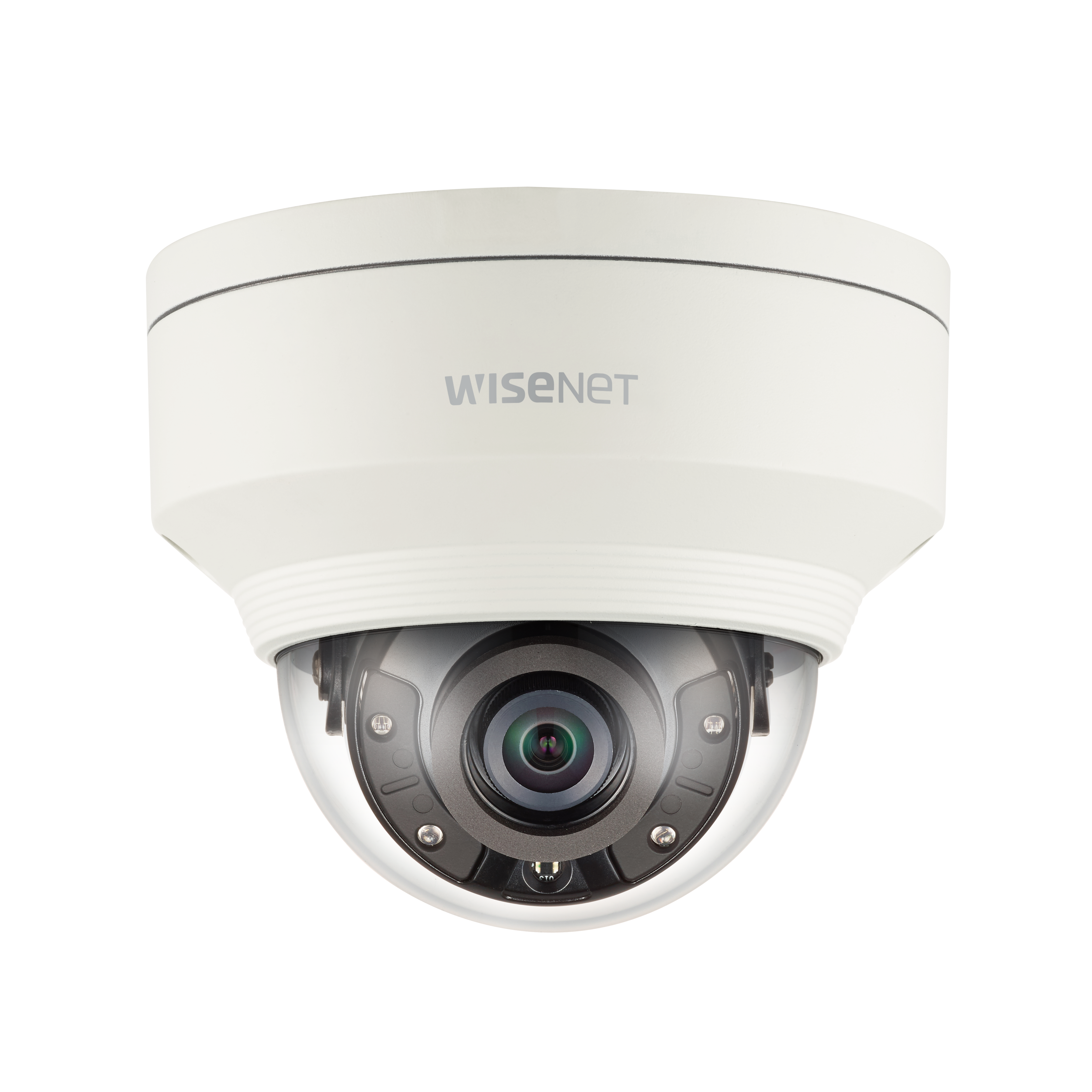 Wisenet XNV-8020R 5 Megapixel Outdoor Network Camera - Color - Dome - 98.43 ft Infrared Night Vision - MJPEG, H.264, H.265, MPEG-4 AVC - 2560 x 1920 Fixed Lens - 30 fps - CMOS - Wall Mount, Parapet Mount, Pole Mount, Corner Mount - IP67