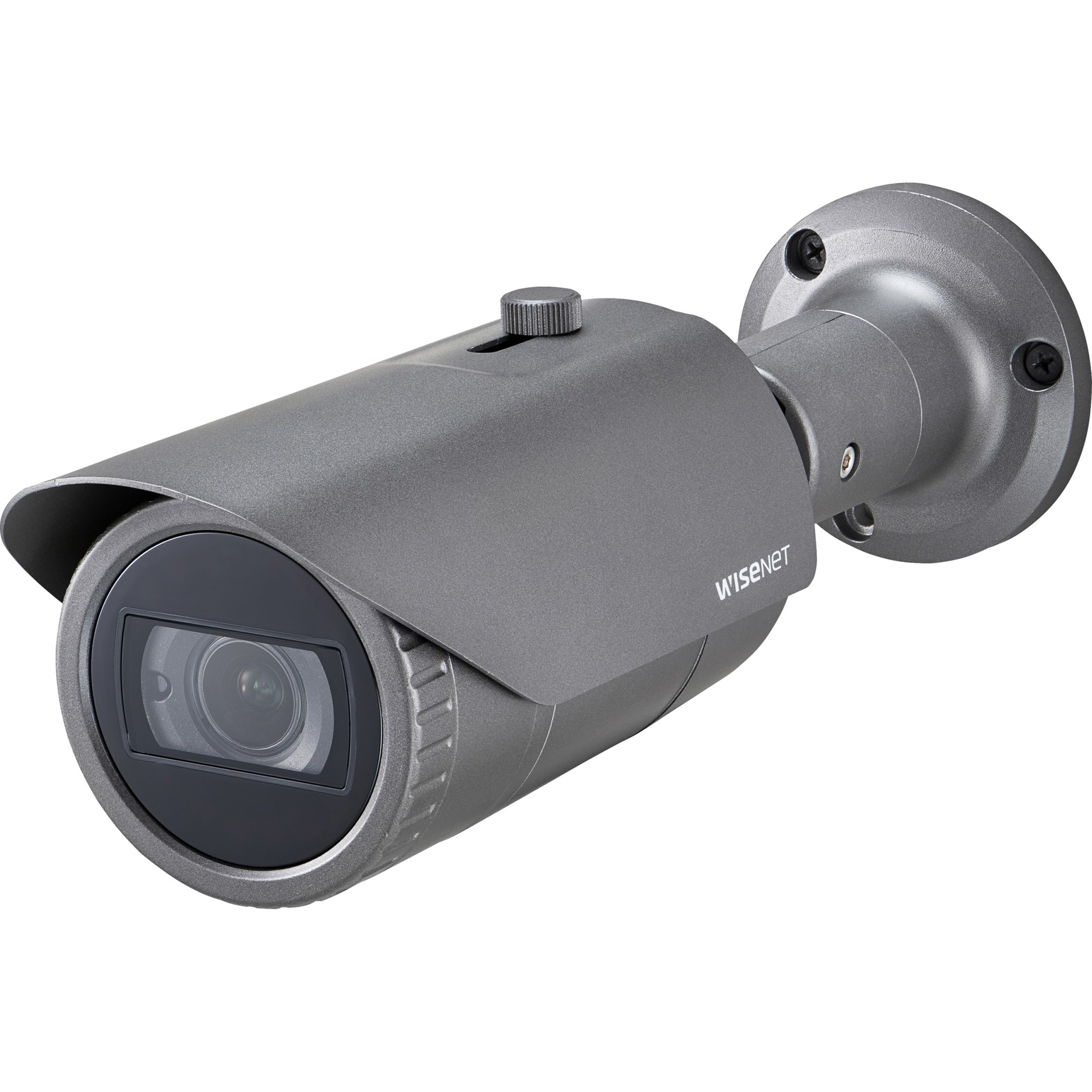 Wisenet HCO-6070R 2 Megapixel Full HD Surveillance Camera - Color - Bullet - Dark Gray - 98.43 ft Infrared Night Vision - 1920 x 1080 - 3.20 mm- 10 mm Varifocal Lens - 3.1x Optical - CMOS - IK10 - IP66 - Vandal Resistant
