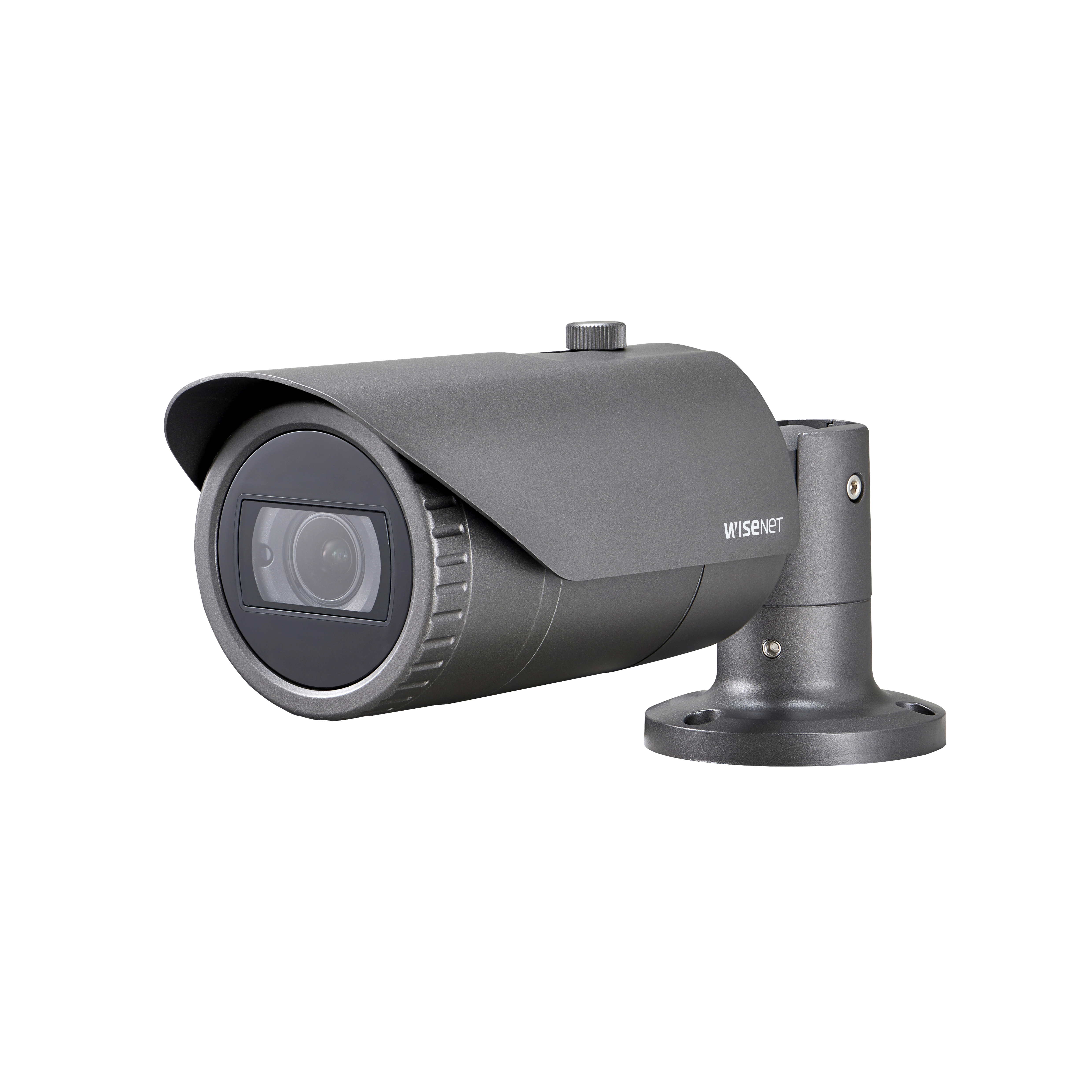 Wisenet HCO-6070R 2 Megapixel Full HD Surveillance Camera - Color - Bullet - Dark Gray - 98.43 ft Infrared Night Vision - 1920 x 1080 - 3.20 mm- 10 mm Varifocal Lens - 3.1x Optical - CMOS - IK10 - IP66 - Vandal Resistant