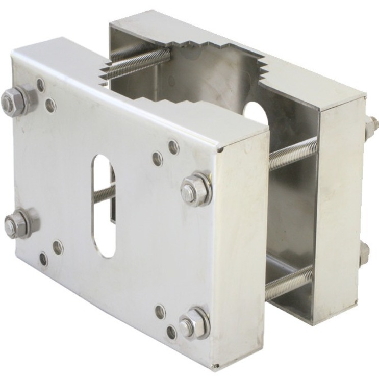 Hanwha Techwin HT-E-BFP00CL Pole Mount for Camera Housing - Polished Stainless Steel - 121.25 lb Load Capacity