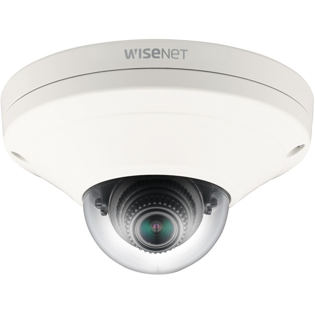 Wisenet XNV-6011 2 Megapixel Outdoor Full HD Network Camera - Color - Dome - 0.66 ft Infrared Night Vision - H.264, H.265, MJPEG - 1920 x 1080 Fixed Lens - 30 fps - CMOS - Gang Box Mount, Corner Mount, Pole Mount, Parapet Mount, Wall Mount, Hanging Mount