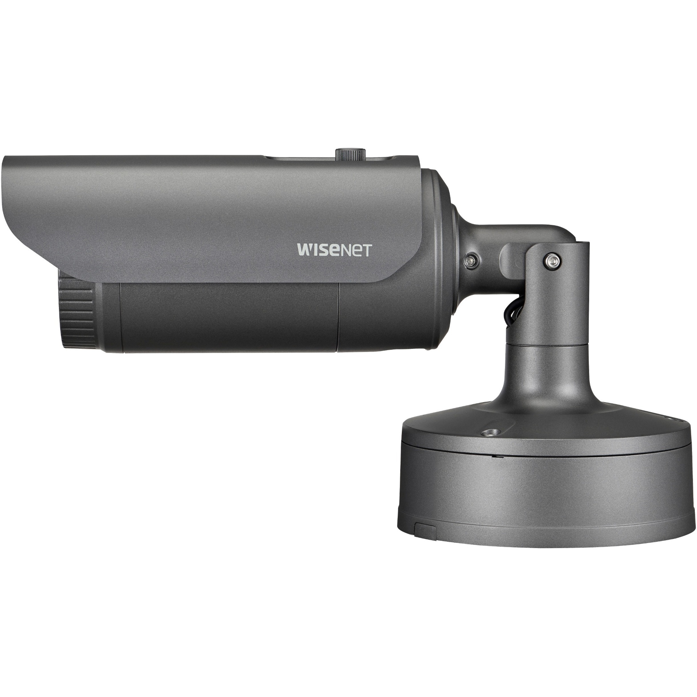 Wisenet XNO-6120R 2 Megapixel Indoor/Outdoor Full HD Network Camera - Color - Bullet - Dark Gray - 229.66 ft Infrared Night Vision - H.265, H.264 (MPEG-4 Part 10/AVC), MJPEG - 1920 x 1080 - 5.20 mm- 62.40 mm Varifocal Lens - 12x Optical - 60 fps - CMOS - Pole Mount - IK10 - IP66, IP67 - Vandal Resistant