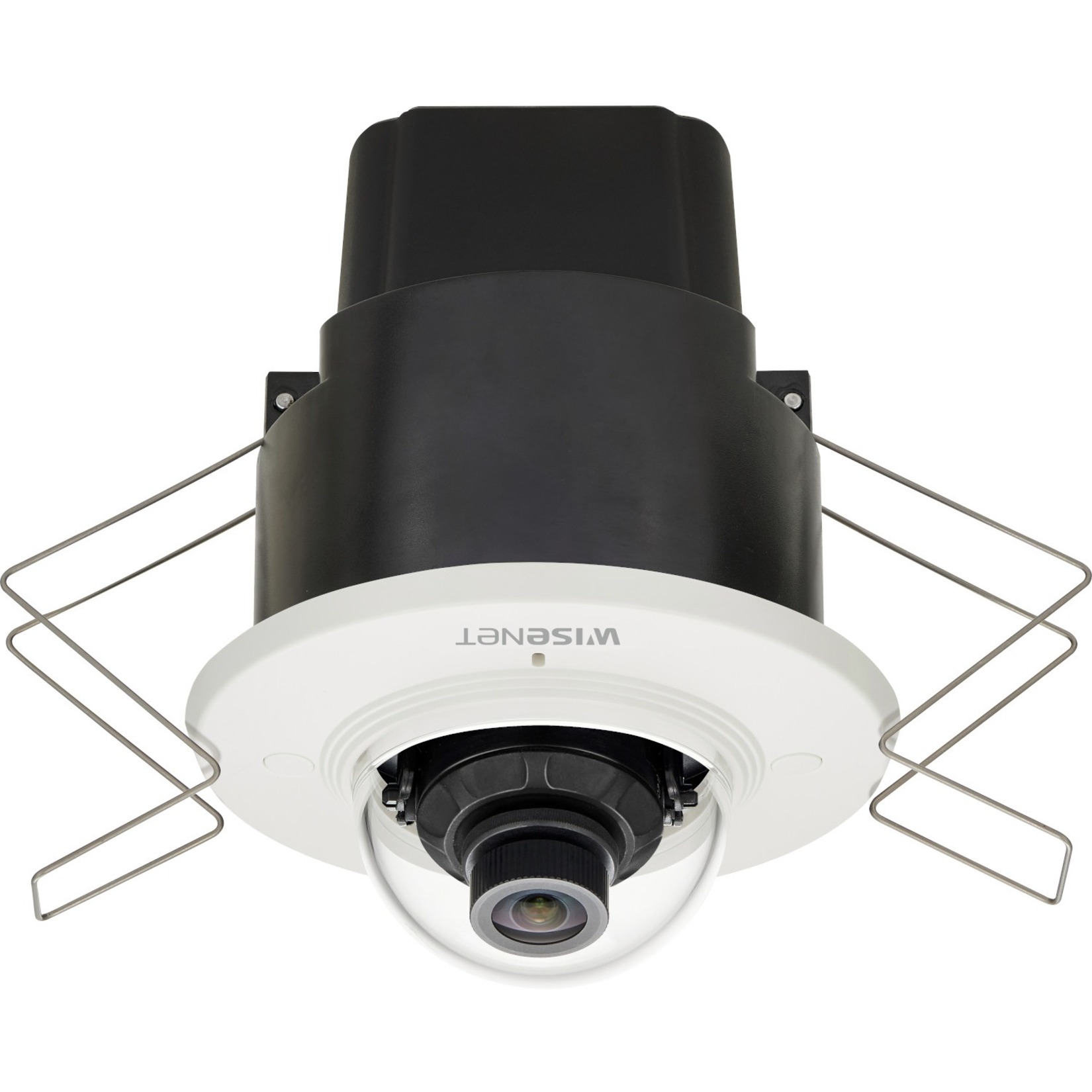 Wisenet XND-8020F 5 Megapixel Indoor Network Camera - Color - Dome - Black, Ivory - MJPEG, H.264 (MPEG-4 Part 10/AVC), H.265 - 2560 x 1920 - 3.70 mm Fixed Lens - 30 fps - CMOS - Flush Mount
