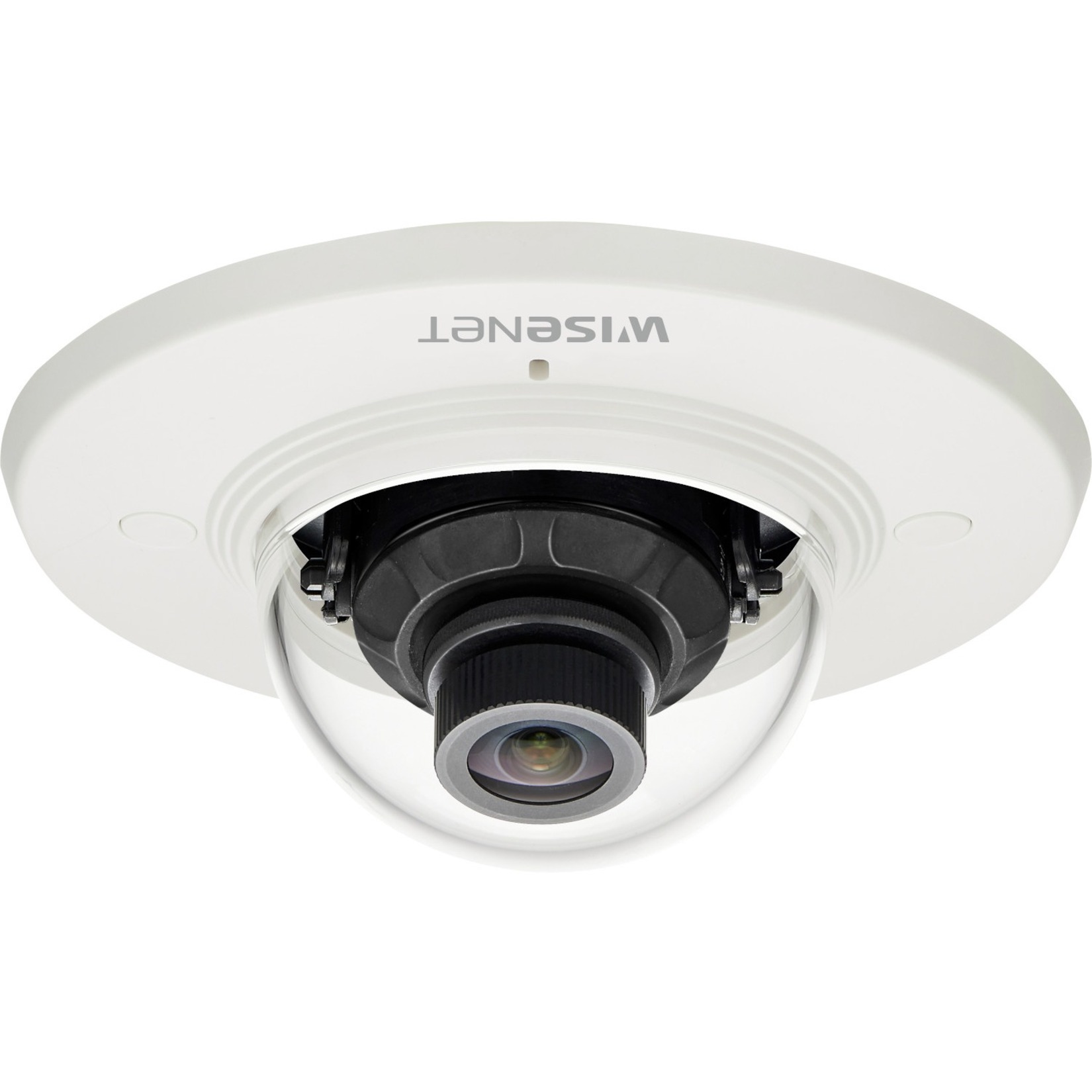 Wisenet XND-8020F 5 Megapixel Indoor Network Camera - Color - Dome - Black, Ivory - MJPEG, H.264 (MPEG-4 Part 10/AVC), H.265 - 2560 x 1920 - 3.70 mm Fixed Lens - 30 fps - CMOS - Flush Mount