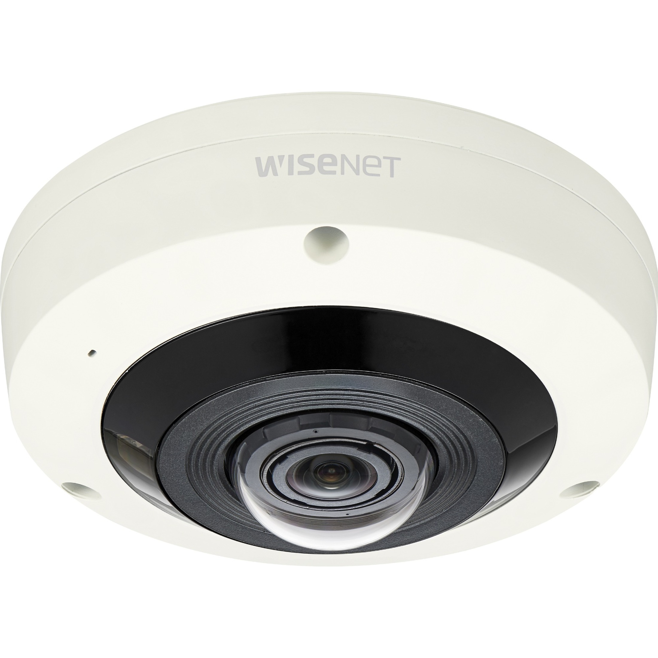 Wisenet XNF-8010RV 6 Megapixel Outdoor Network Camera - Color - Fisheye - 49.21 ft Infrared Night Vision - H.265, H.264, MJPEG - 2048 x 2048 - 1.60 mm Fixed Lens - 30 fps - CMOS - Gooseneck, Wall Mount, Pendant Mount, Parapet Mount, Ceiling Mount, Pole Mount, Corner Mount, Flush Mount - IK10 - IP66 - Vandal Resistant