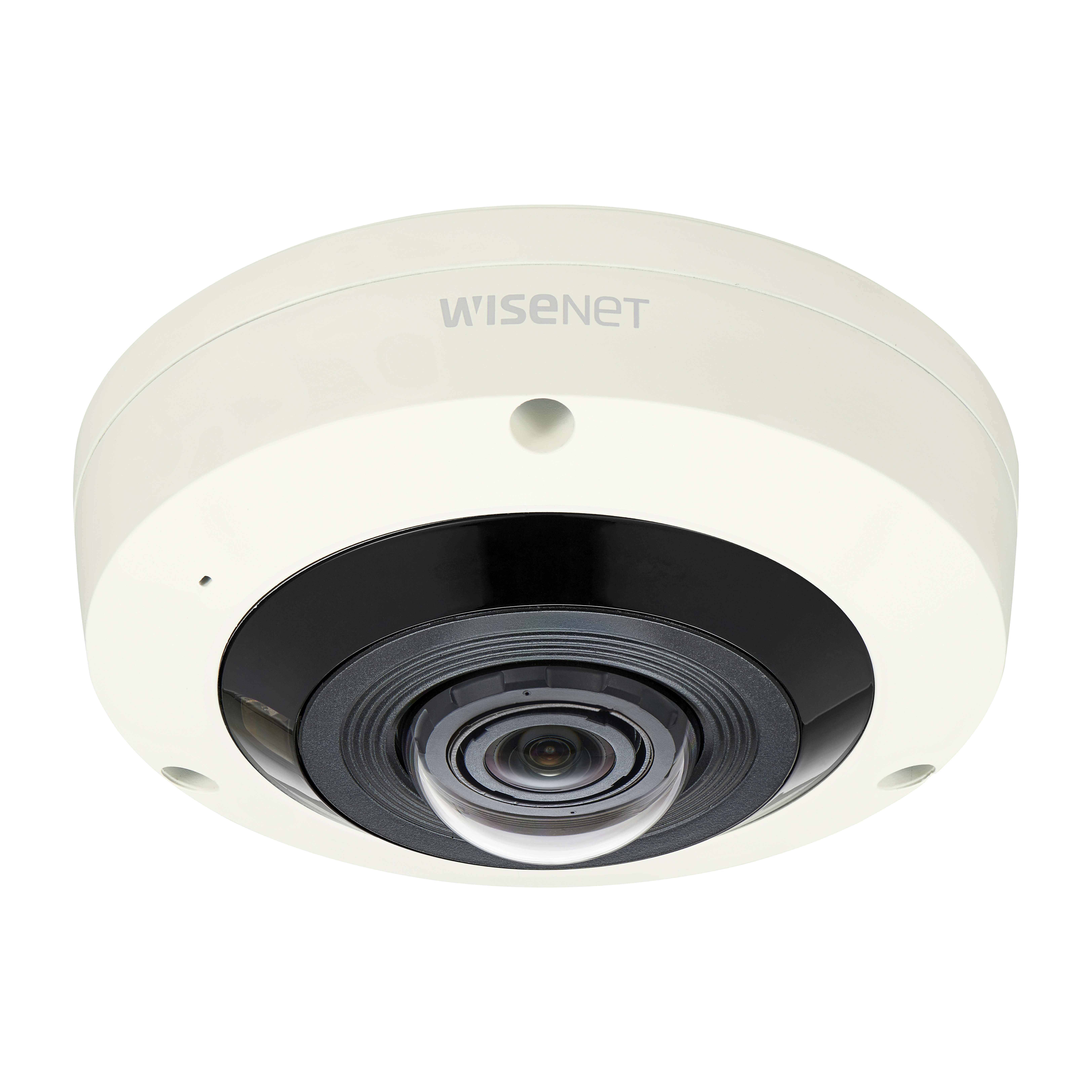 Wisenet XNF-8010RV 6 Megapixel Outdoor Network Camera - Color - Fisheye - 49.21 ft Infrared Night Vision - H.265, H.264, MJPEG - 2048 x 2048 - 1.60 mm Fixed Lens - 30 fps - CMOS - Gooseneck, Wall Mount, Pendant Mount, Parapet Mount, Ceiling Mount, Pole Mount, Corner Mount, Flush Mount - IK10 - IP66 - Vandal Resistant