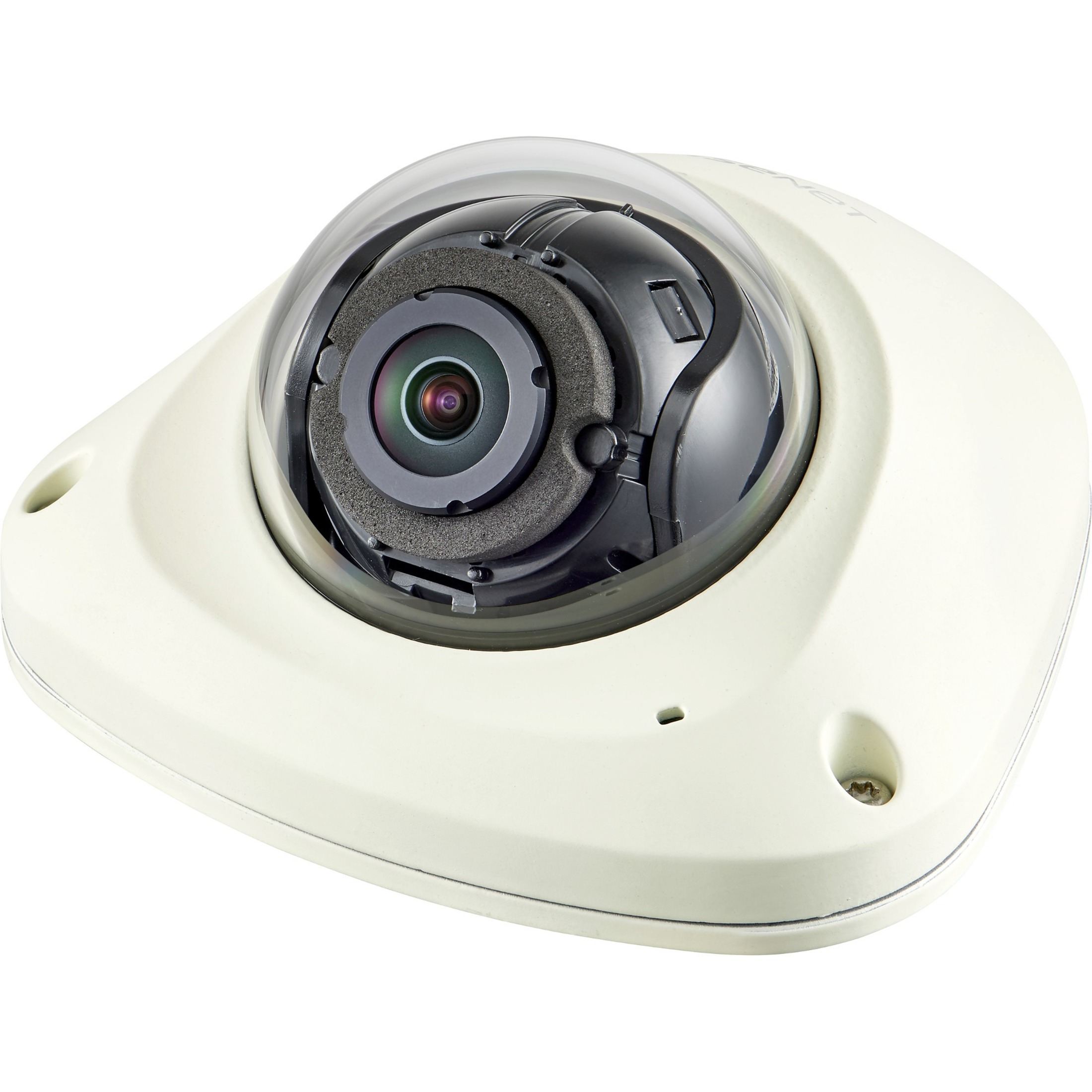 Hanwha Techwin XNV-6012M 2 Megapixel Outdoor Full HD Network Camera - Monochrome, Color - Dome - Ivory - H.264/MPEG-4 AVC, H.265 - 1920 x 1080 - 2.40 mm Fixed Lens - 60 fps - CMOS - Pole Mount - IK10 - IP66 - Vandal Resistant