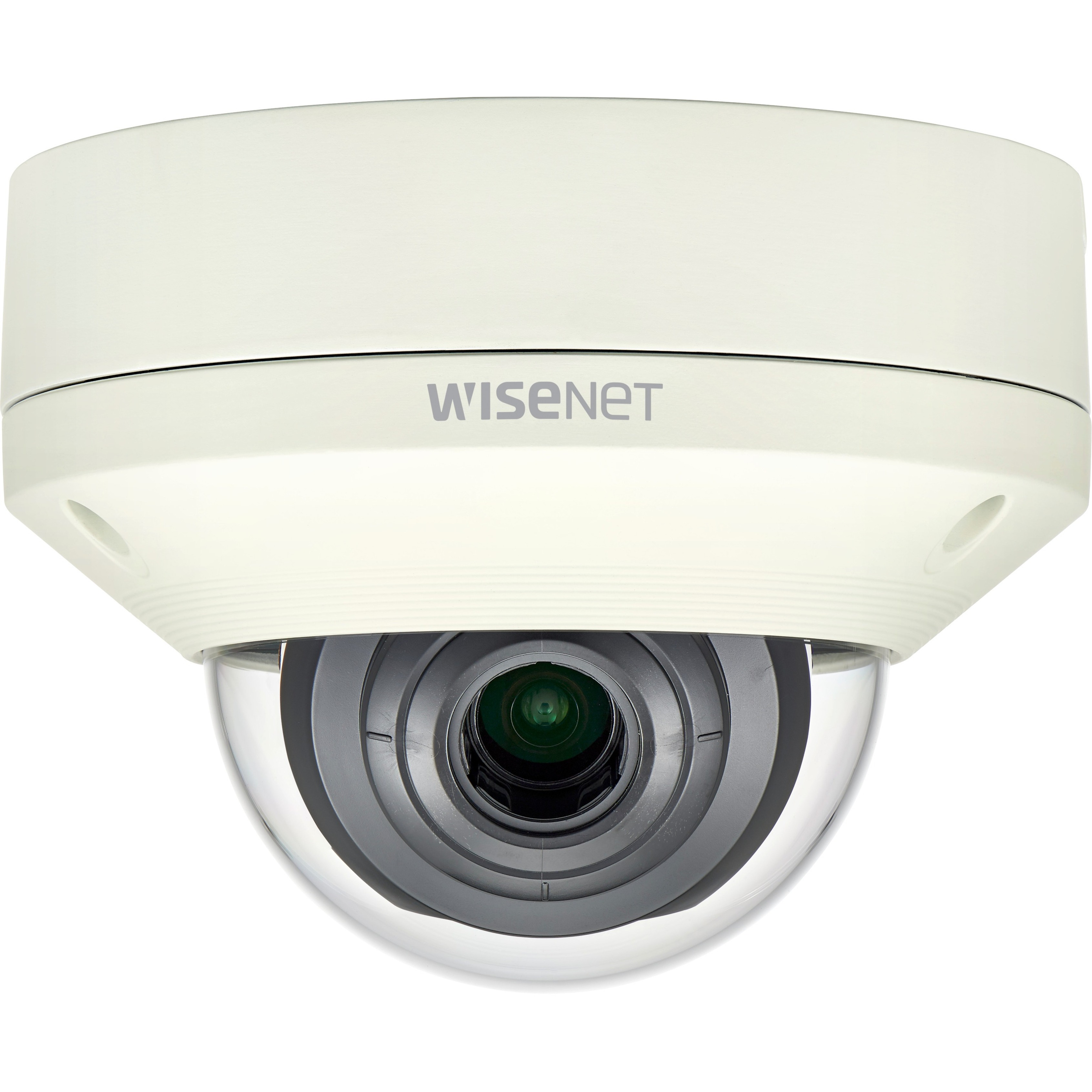 Wisenet XNV-L6080 2 Megapixel Outdoor Full HD Network Camera - Color, Monochrome - Dome - Ivory - H.265, H.264, MJPEG, H.264/MPEG-4 AVC - 1920 x 1080 - 3.20 mm- 10 mm Varifocal Lens - 3.1x Optical - 60 fps - CMOS - Pipe Mount, Wall Mount, Box Mount, Ceiling Mount - IK10 - IP66 - Vandal Resistant