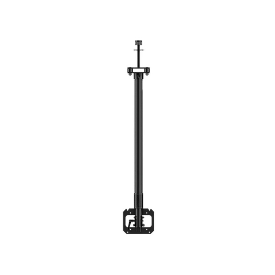 Hanwha Techwin SBP-59PVMB Ceiling Mount for Monitor - Black - 35 lb Load Capacity - 75 x 75, 100 x 100 - Aluminum, Steel