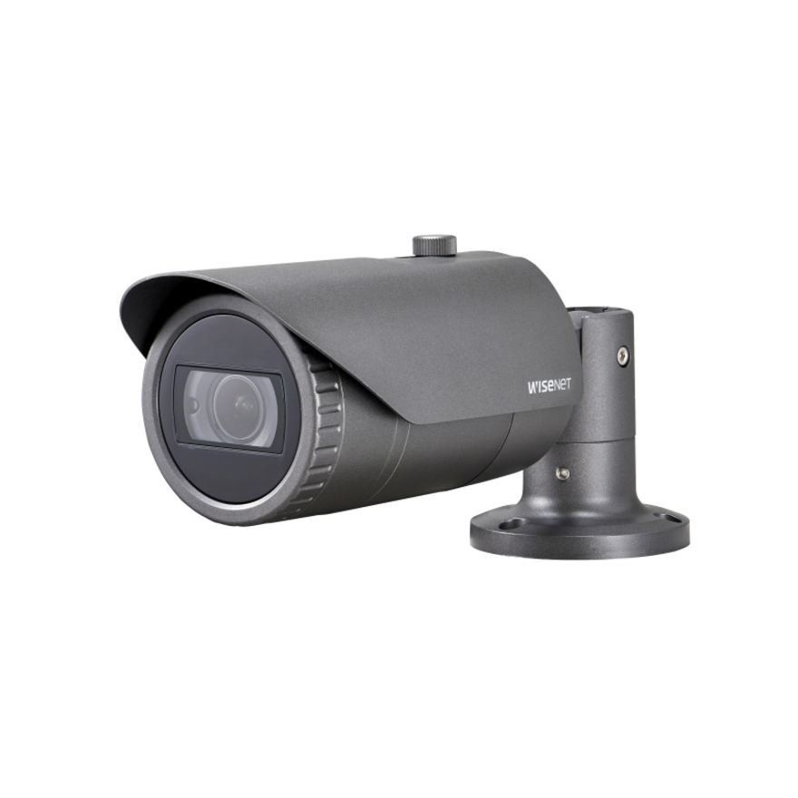 Wisenet SCO-6085R 2 Megapixel HD Surveillance Camera - Monochrome, Color - Bullet - Dark Gray - 98.43 ft - 1920 x 1080 - 3.20 mm- 10 mm Zoom Lens - 3.1x Optical - CMOS - Pole Mount - Weather Proof