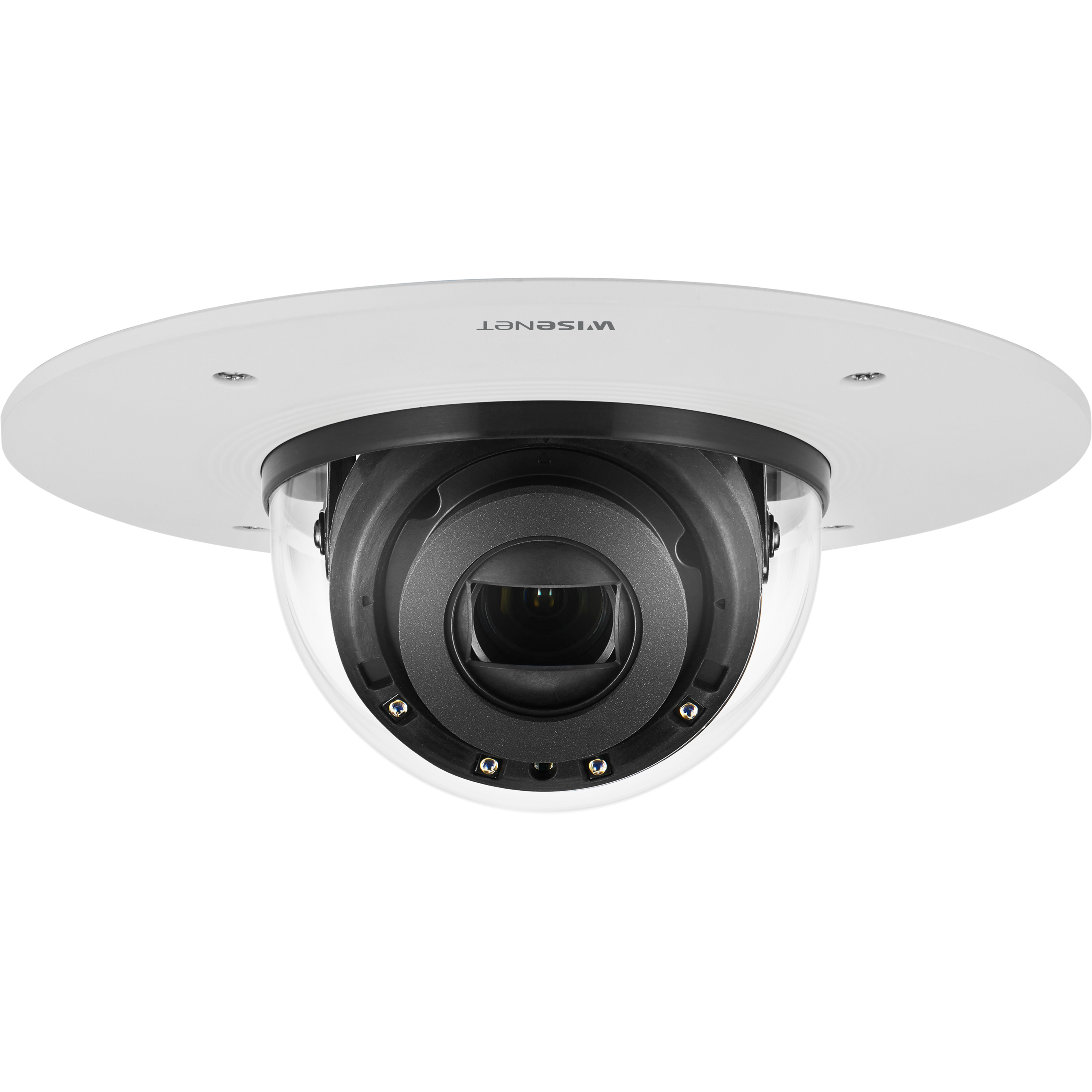 Wisenet XND-6081RF 2 Megapixel Full HD Network Camera - Monochrome, Color - Dome - White - 164.04 ft Infrared Night Vision - MJPEG, H.264, H.265 - 1920 x 1080 - 2.80 mm- 12 mm Varifocal Lens - 4.3x Optical - 60 fps - CMOS - Flush Mount - IK10 - IP52