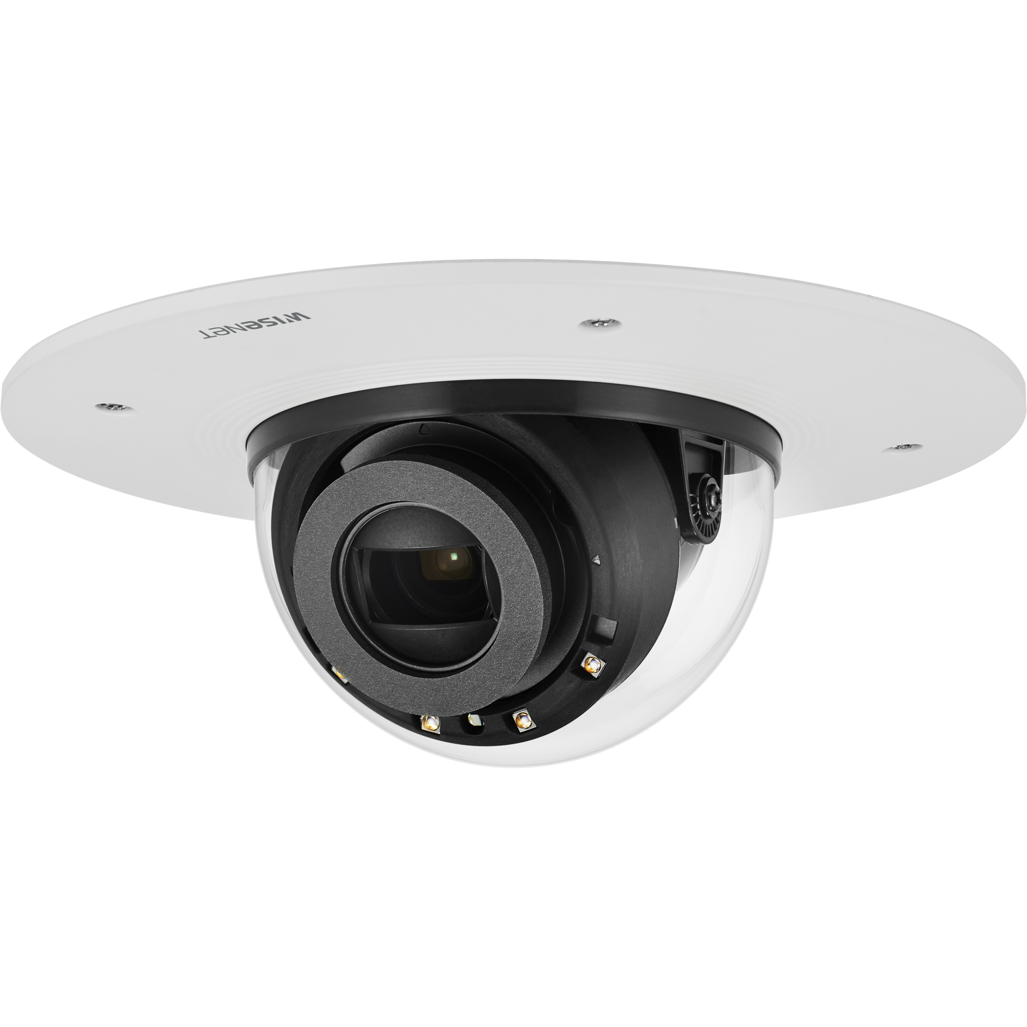Wisenet XND-6081RF 2 Megapixel Full HD Network Camera - Monochrome, Color - Dome - White - 164.04 ft Infrared Night Vision - MJPEG, H.264, H.265 - 1920 x 1080 - 2.80 mm- 12 mm Varifocal Lens - 4.3x Optical - 60 fps - CMOS - Flush Mount - IK10 - IP52