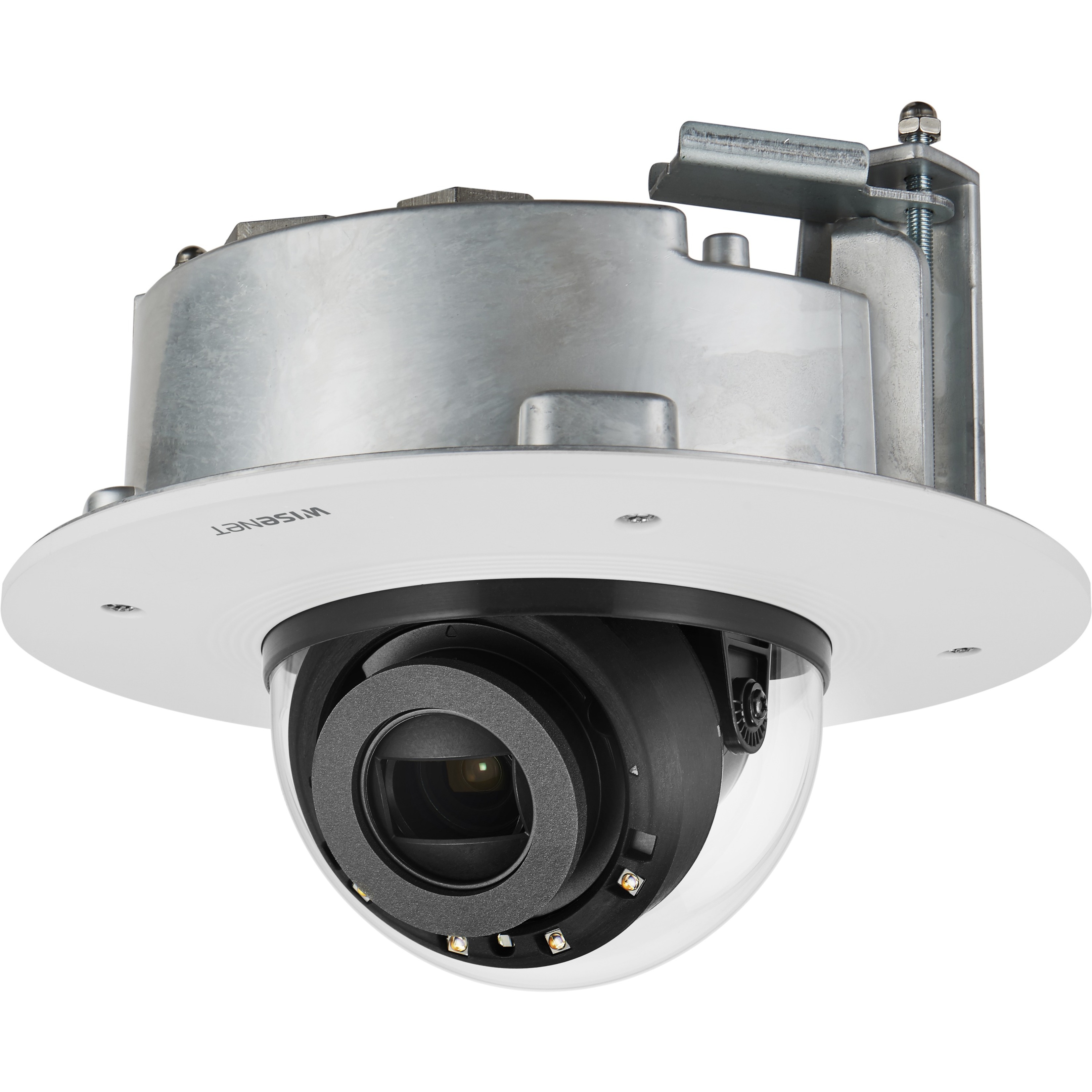 Wisenet XND-6081RF 2 Megapixel Full HD Network Camera - Monochrome, Color - Dome - White - 164.04 ft Infrared Night Vision - MJPEG, H.264, H.265 - 1920 x 1080 - 2.80 mm- 12 mm Varifocal Lens - 4.3x Optical - 60 fps - CMOS - Flush Mount - IK10 - IP52