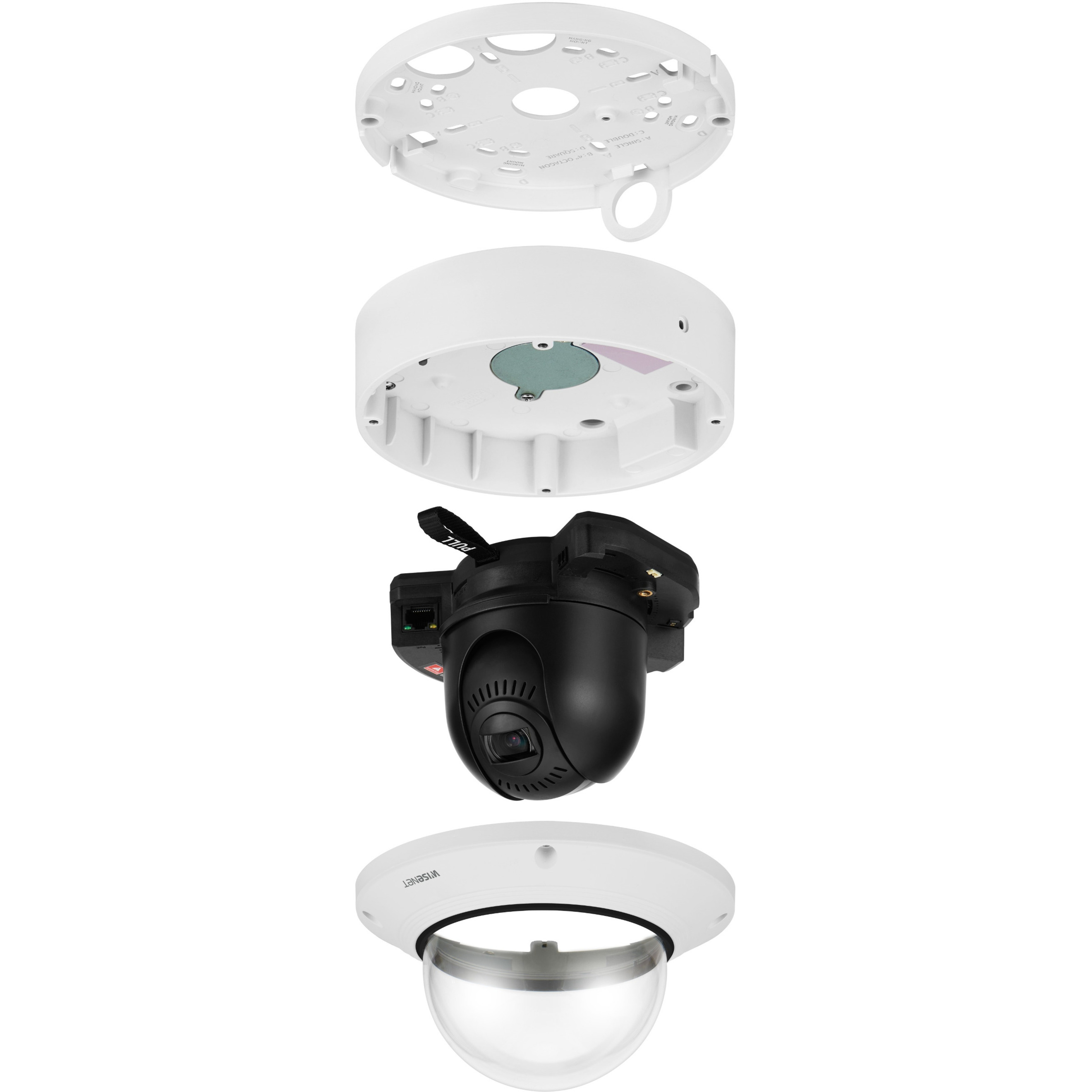 Wisenet XND-6081RV 2 Megapixel Indoor Full HD Network Camera - Color, Monochrome - Dome - White - 164.04 ft Infrared Night Vision - MJPEG, H.264, H.265 - 1920 x 1080 - 2.80 mm- 12 mm Varifocal Lens - 4.3x Optical - 60 fps - CMOS - Hanging Mount - IK10 - IP52 - Shock Resistant