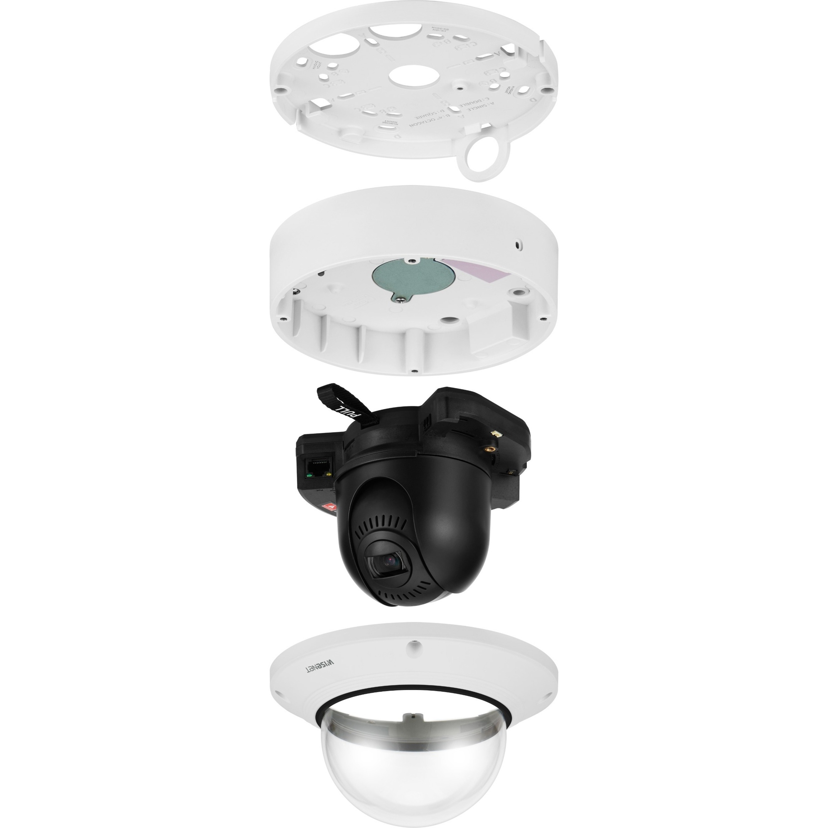 Wisenet XNV-6081R 2 Megapixel Outdoor HD Network Camera - Color, Monochrome - Dome - White - 164.04 ft Infrared - MJPEG, H.264, H.265 - 1920 x 1080 - 2.80 mm- 12 mm Zoom Lens - 4.3x Optical - 30 fps - CMOS - Hanging Mount, Conduit Mount