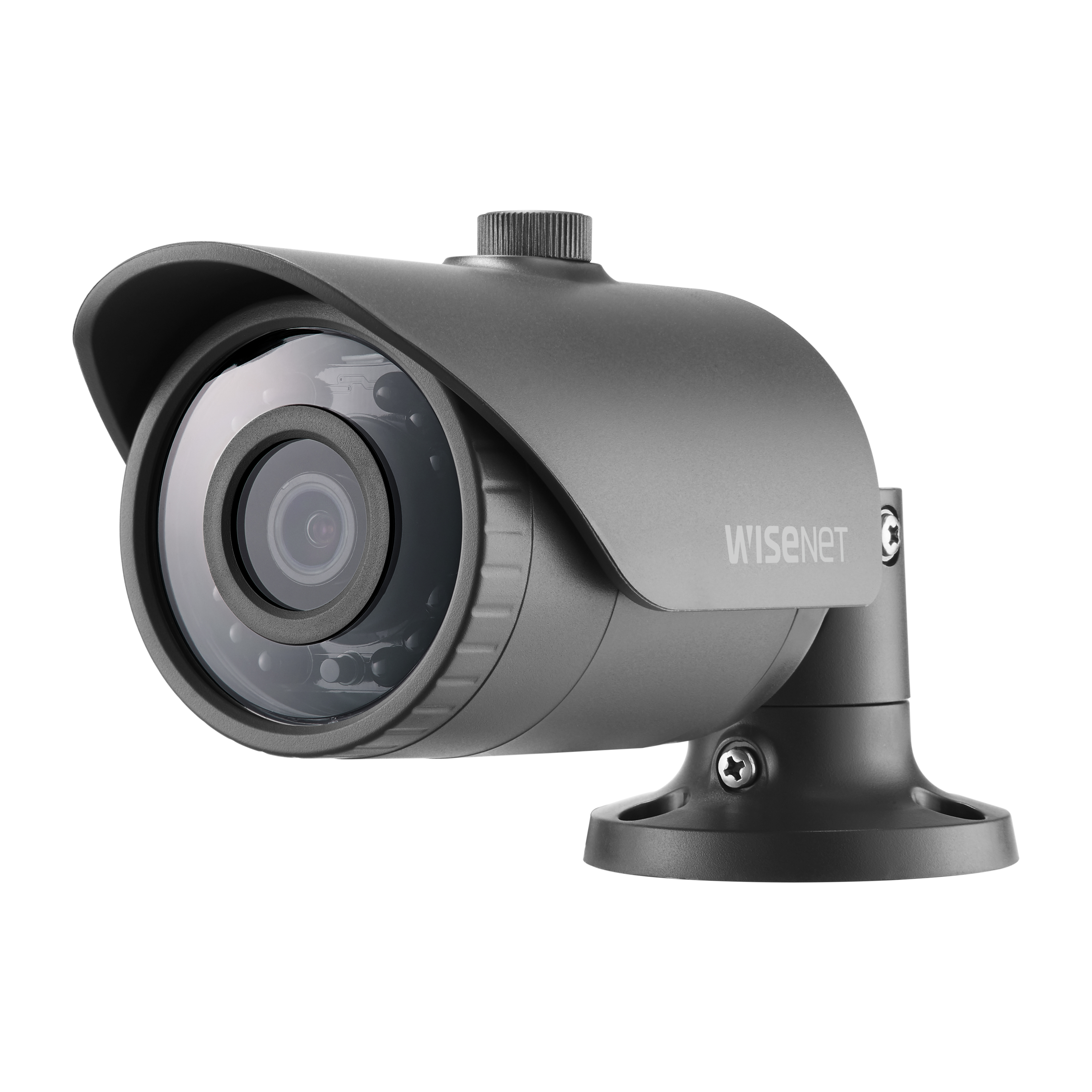 Wisenet HCO-6020R 2 Megapixel Outdoor HD Surveillance Camera - Bullet - Dark Gray - 98.43 ft - 1920 x 1080 Fixed Lens - CMOS - Pole Mount, Backbox Mount - Weather Resistant