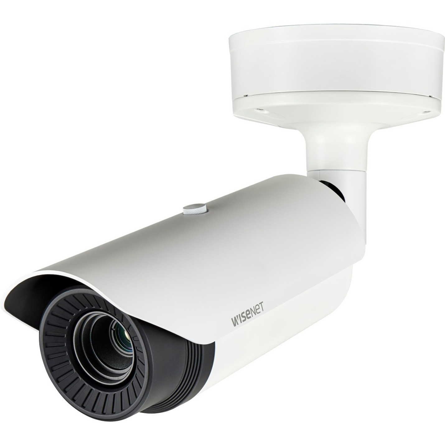 Wisenet TNO-4040TR HD Network Camera - Color - Signal White - H.265, H.264, MJPEG Fixed Lens - 30 fps - Pole Mount - IK10 - IP66