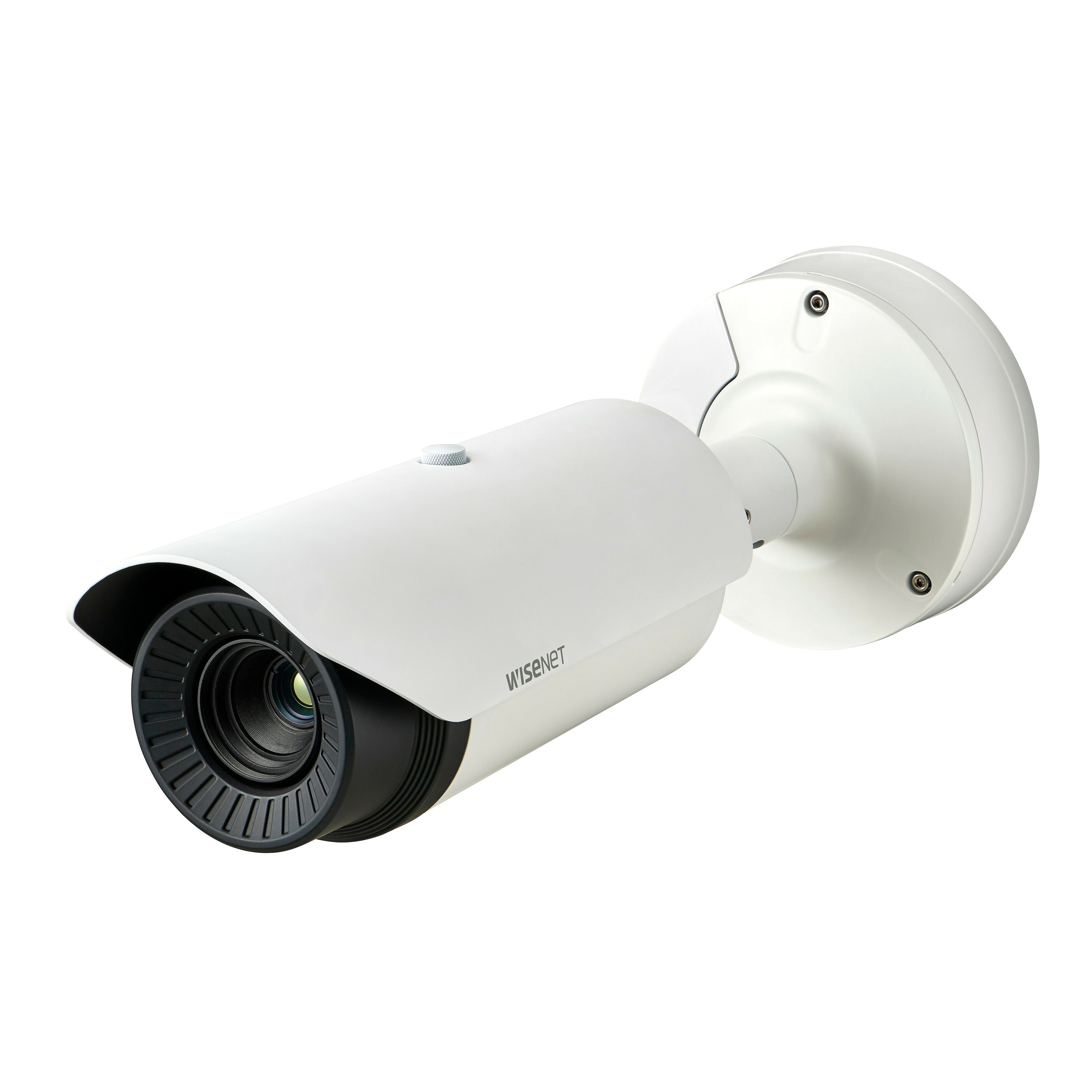 Wisenet TNO-4040TR HD Network Camera - Color - Signal White - H.265, H.264, MJPEG Fixed Lens - 30 fps - Pole Mount - IK10 - IP66