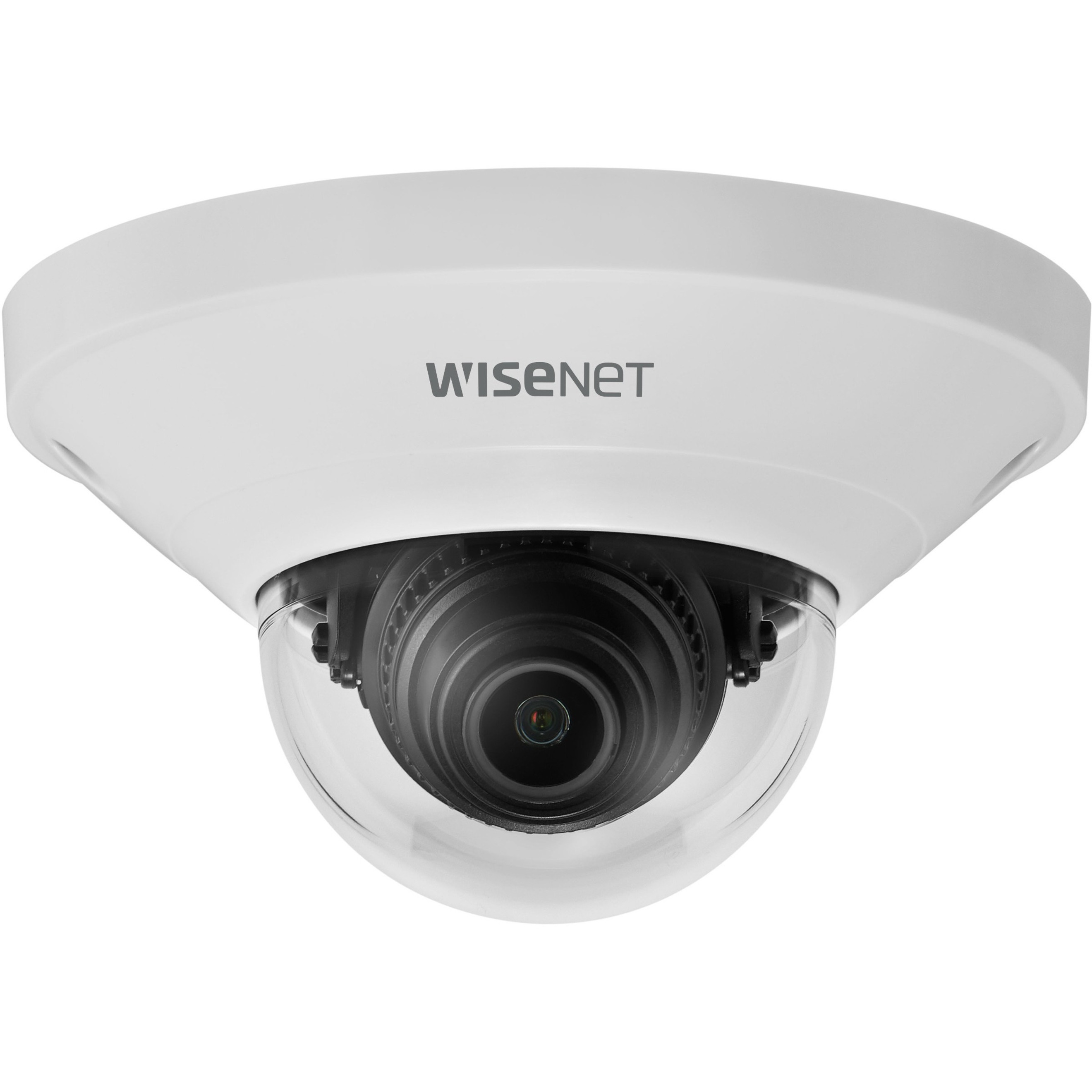 Wisenet QND-8011 5 Megapixel Indoor Network Camera - Dome - White - MJPEG, H.264, H.265 - 2592 x 1944 - 2.80 mm Fixed Lens - 30 fps - CMOS - HDMI - Wall Mount, Gang Box Mount