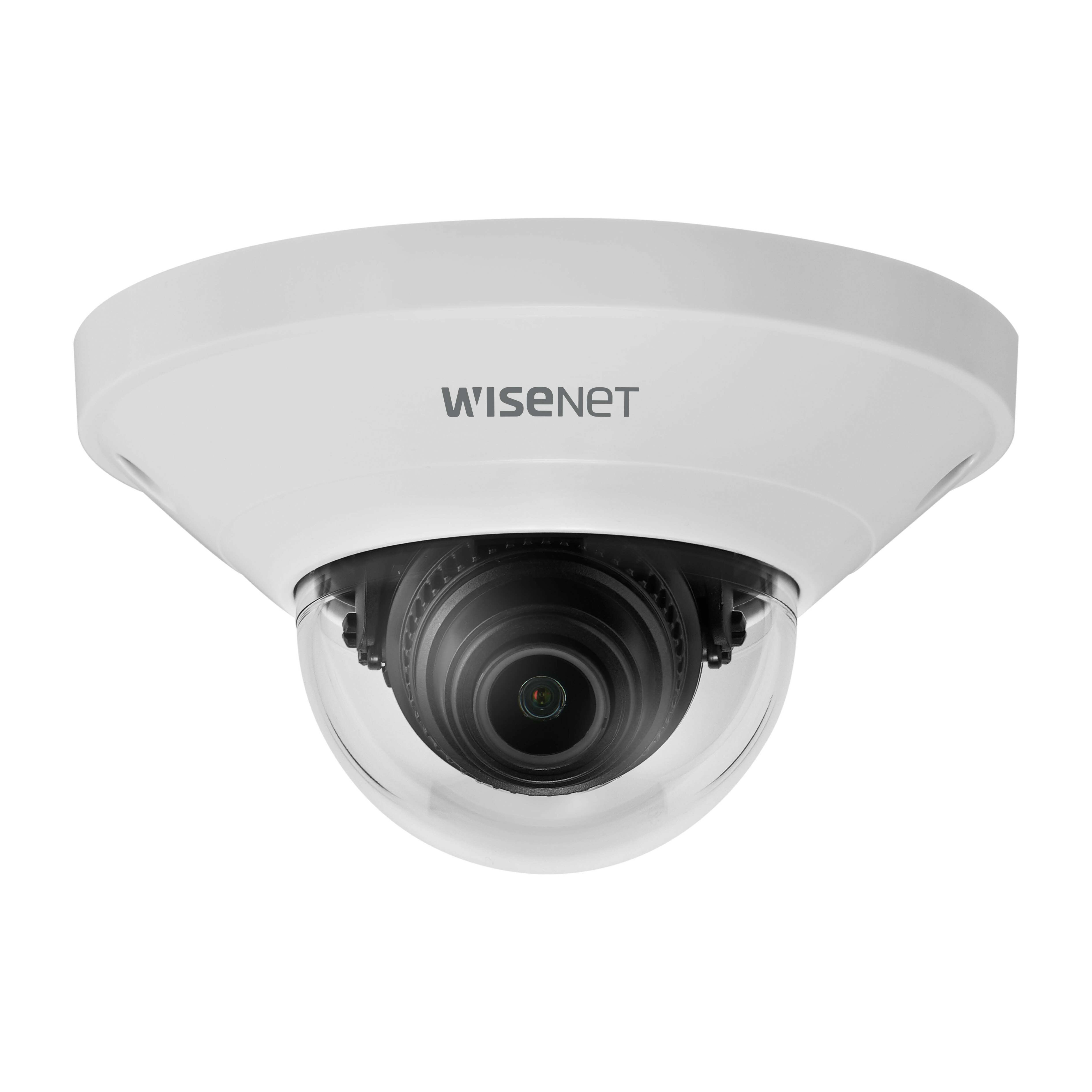 Wisenet QND-8011 5 Megapixel Indoor Network Camera - Dome - White - MJPEG, H.264, H.265 - 2592 x 1944 - 2.80 mm Fixed Lens - 30 fps - CMOS - HDMI - Wall Mount, Gang Box Mount