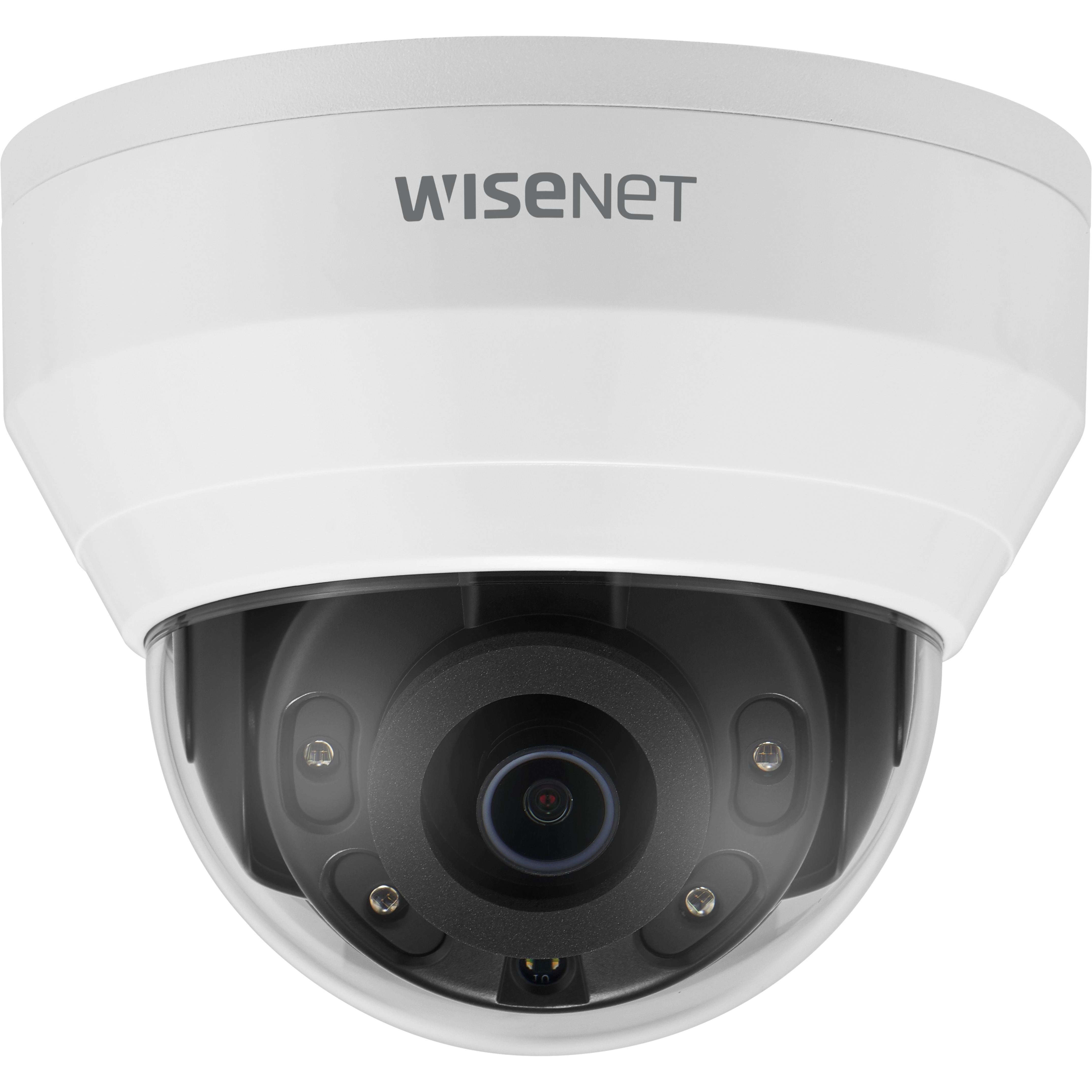 Wisenet QND-8010R 5 Megapixel Network Camera - Color - Dome - White - 65.62 ft Infrared Night Vision - H.265, H.264, MJPEG, H.264M, H.264H - 2592 x 1944 - 2.80 mm Fixed Lens - 30 fps - CMOS - Hanging Mount, Gang Box Mount, Corner Mount, Wall Mount, Pendant Mount, Parapet Mount, Box Mount