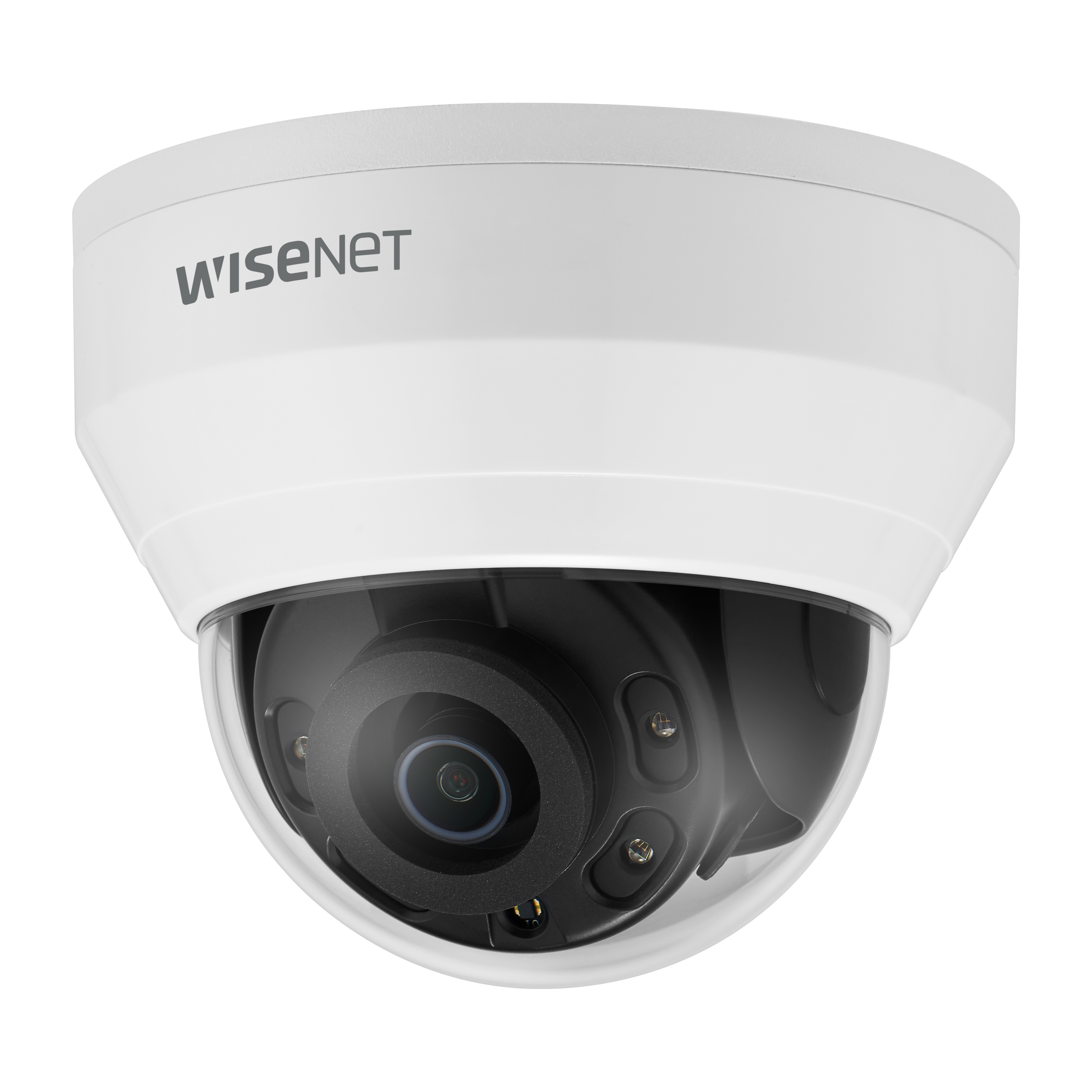 Wisenet QND-8010R 5 Megapixel Network Camera - Color - Dome - White - 65.62 ft Infrared Night Vision - H.265, H.264, MJPEG, H.264M, H.264H - 2592 x 1944 - 2.80 mm Fixed Lens - 30 fps - CMOS - Hanging Mount, Gang Box Mount, Corner Mount, Wall Mount, Pendant Mount, Parapet Mount, Box Mount