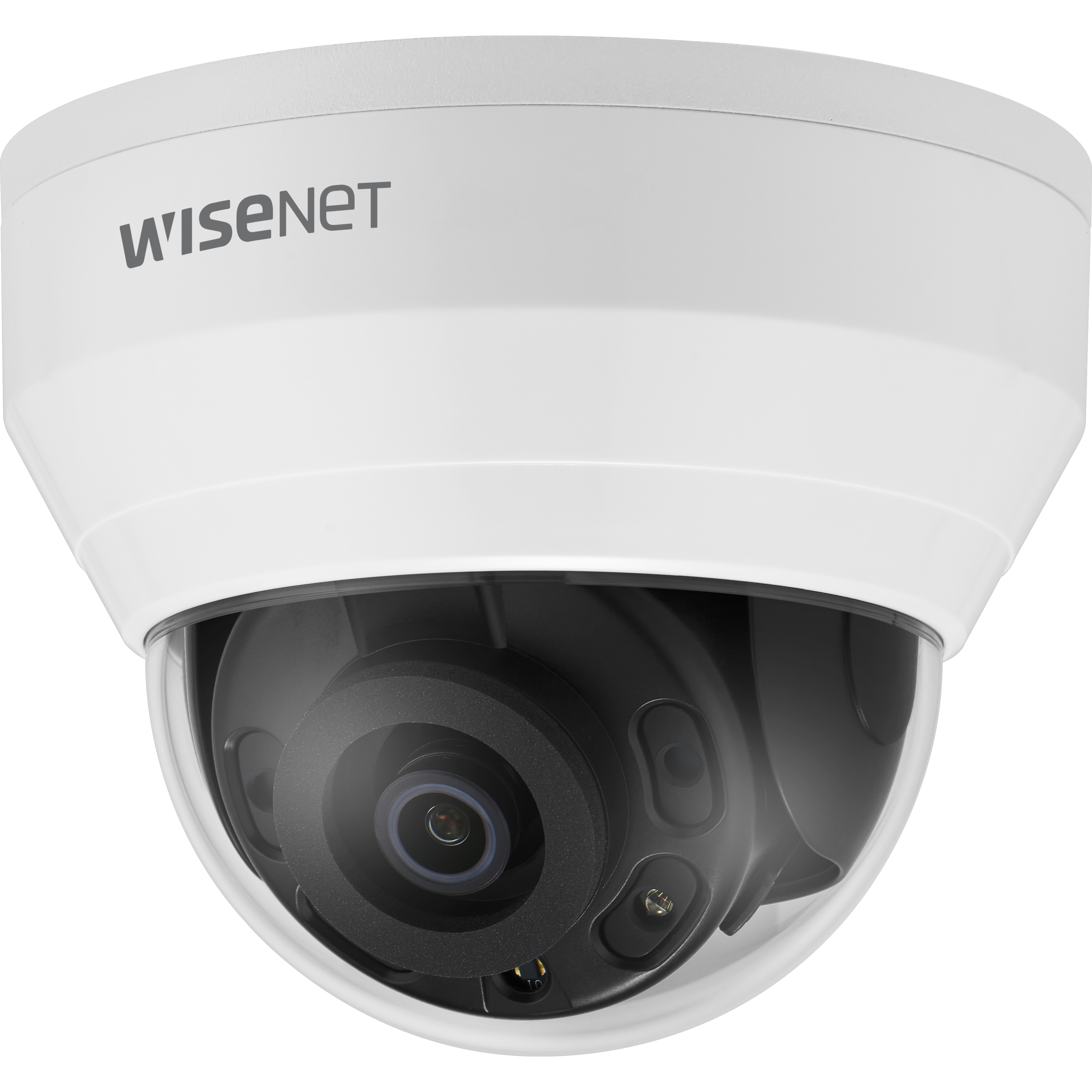 Wisenet QND-8020R 5 Megapixel Network Camera - Color - Dome - White - 65.62 ft Infrared Night Vision - H.265, H.264, MJPEG, H.264M, H.264H - 2592 x 1944 - 4 mm Fixed Lens - 30 fps - CMOS - Hanging Mount, Gang Box Mount, Corner Mount, Wall Mount, Pendant Mount, Parapet Mount, Box Mount