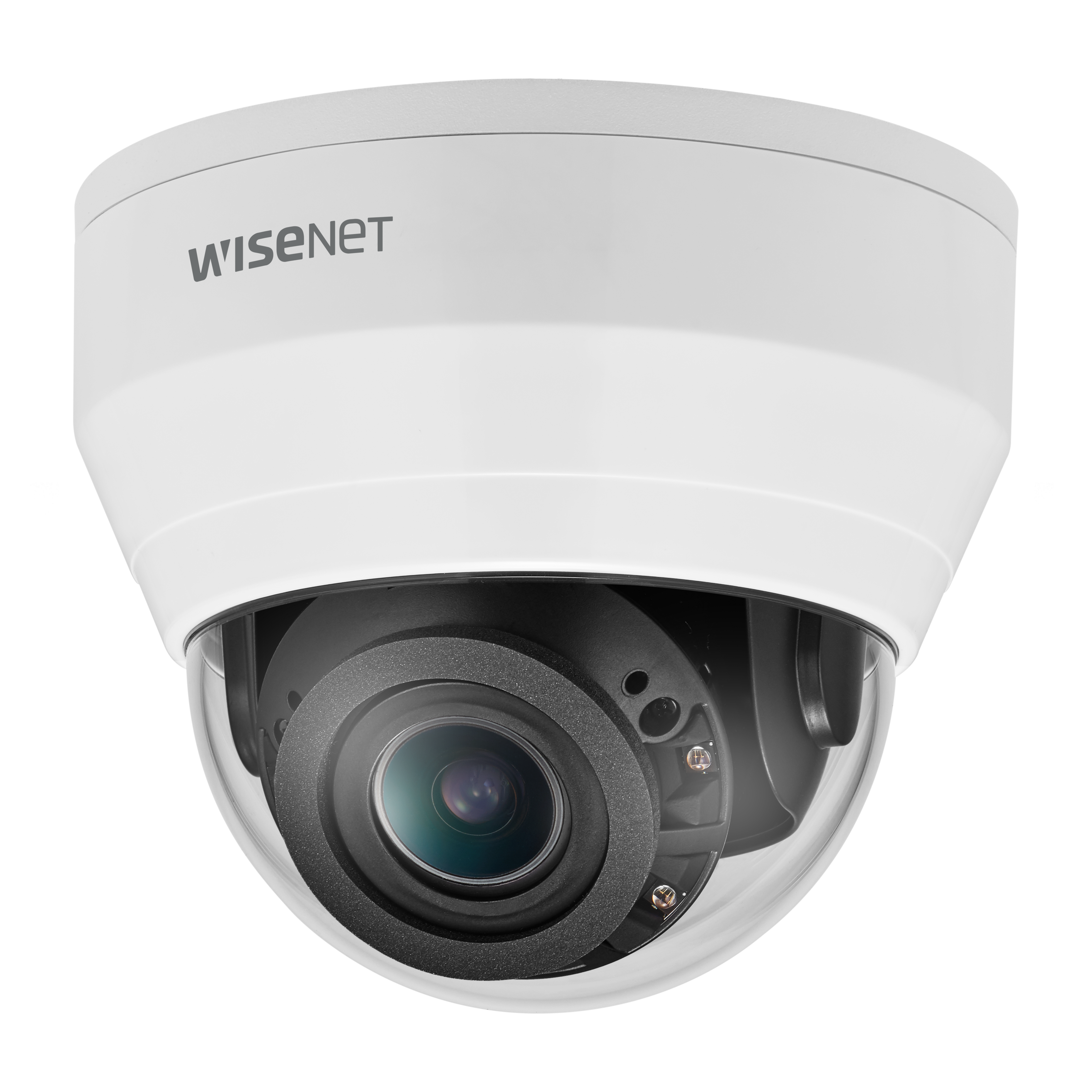 Wisenet QND-8080R 5 Megapixel Indoor Network Camera - Color - Dome - White - 65.62 ft Infrared Night Vision - H.265, H.264, MJPEG, H.264M, H.264H - 2592 x 1944 - 3.20 mm- 10 mm Fixed Lens - 3.1x Optical - 30 fps - CMOS - Hanging Mount, Gang Box Mount, Corner Mount, Wall Mount, Pendant Mount, Parapet Mount, Box Mount