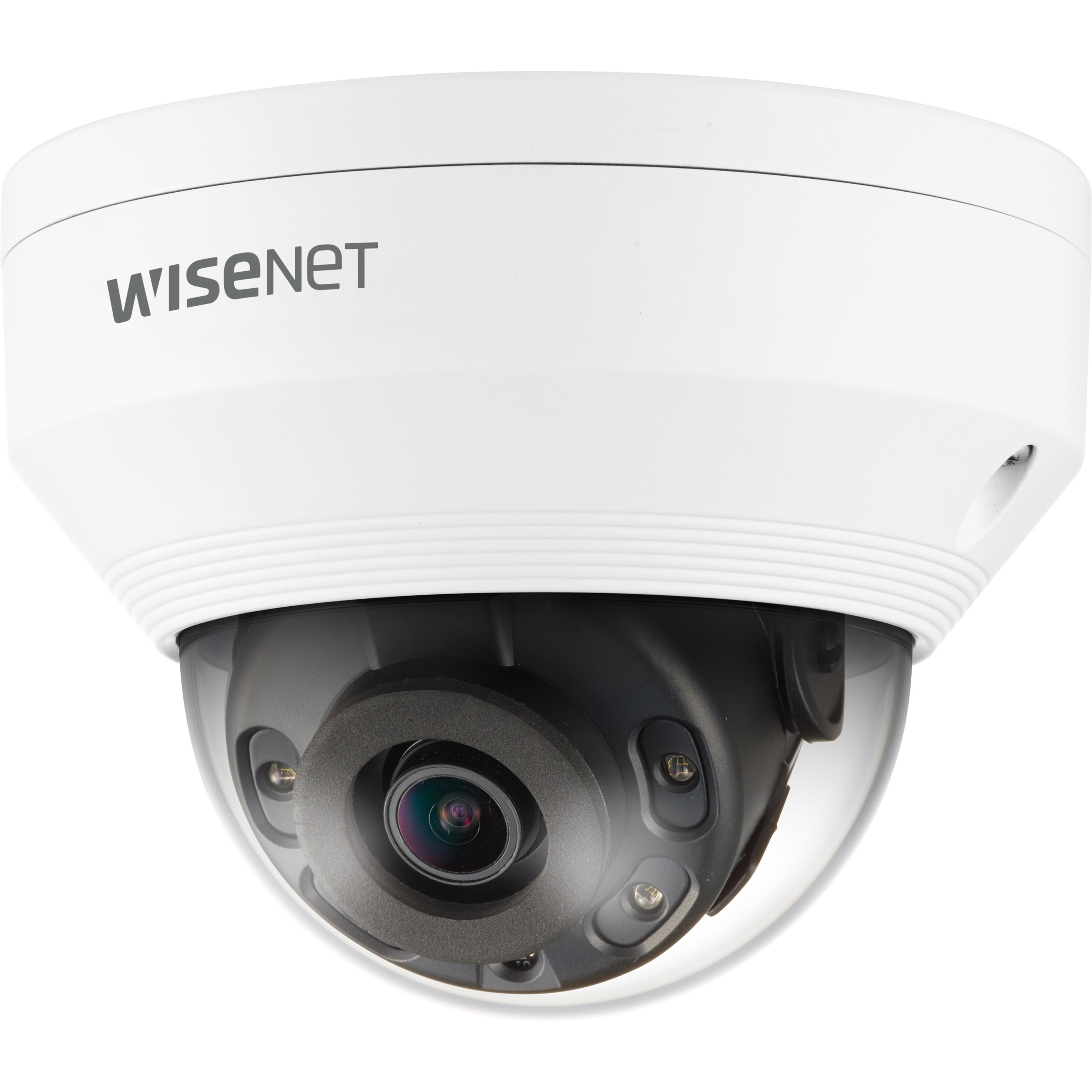 Wisenet QNV-8010R 5 Megapixel Network Camera - Dome - White - 65.62 ft Infrared Night Vision - H.265, H.264, MJPEG - 2592 x 1944 Fixed Lens - 30 fps - CMOS - Ceiling Mount, Wall Mount