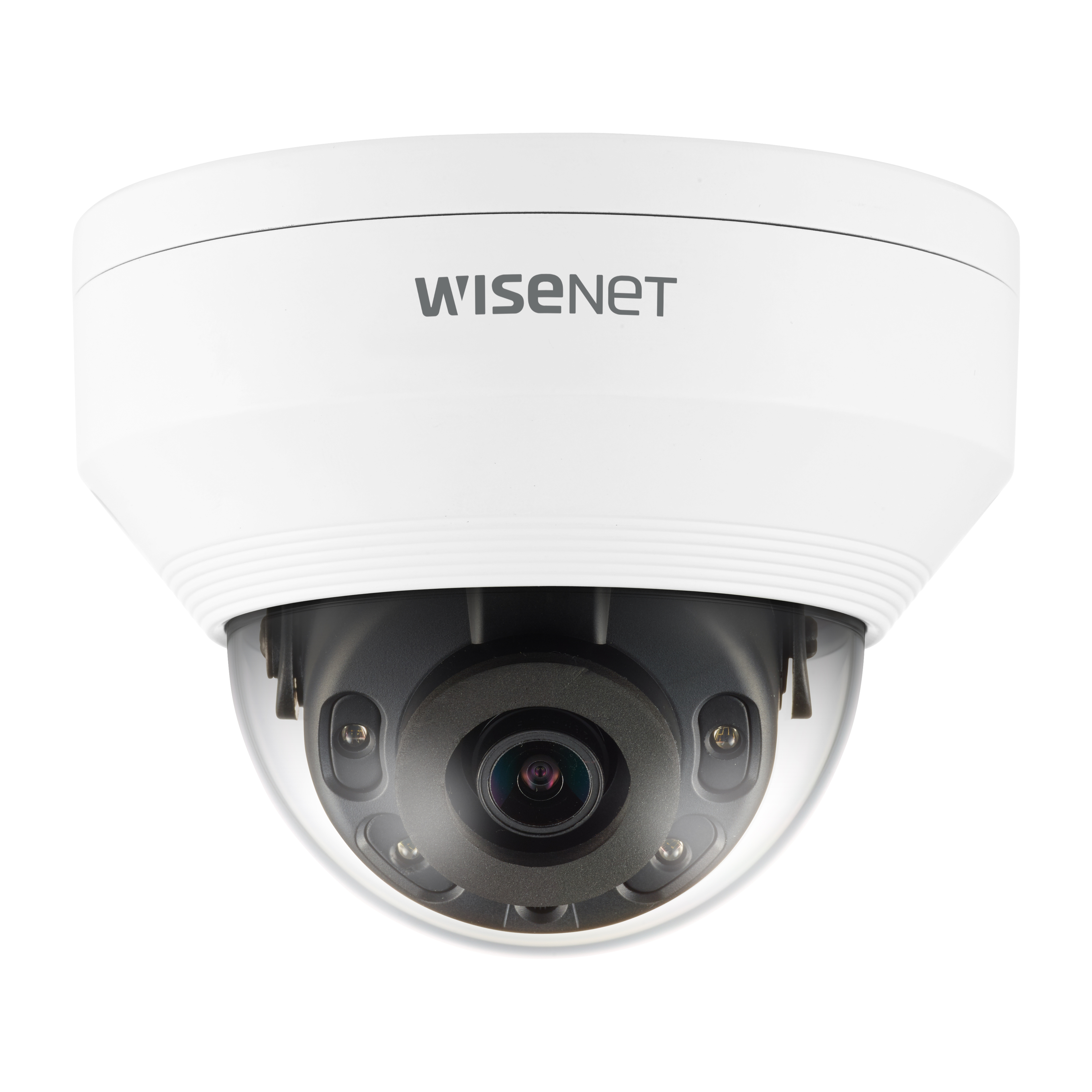 Wisenet QNV-8010R 5 Megapixel Network Camera - Dome - White - 65.62 ft Infrared Night Vision - H.265, H.264, MJPEG - 2592 x 1944 Fixed Lens - 30 fps - CMOS - Ceiling Mount, Wall Mount