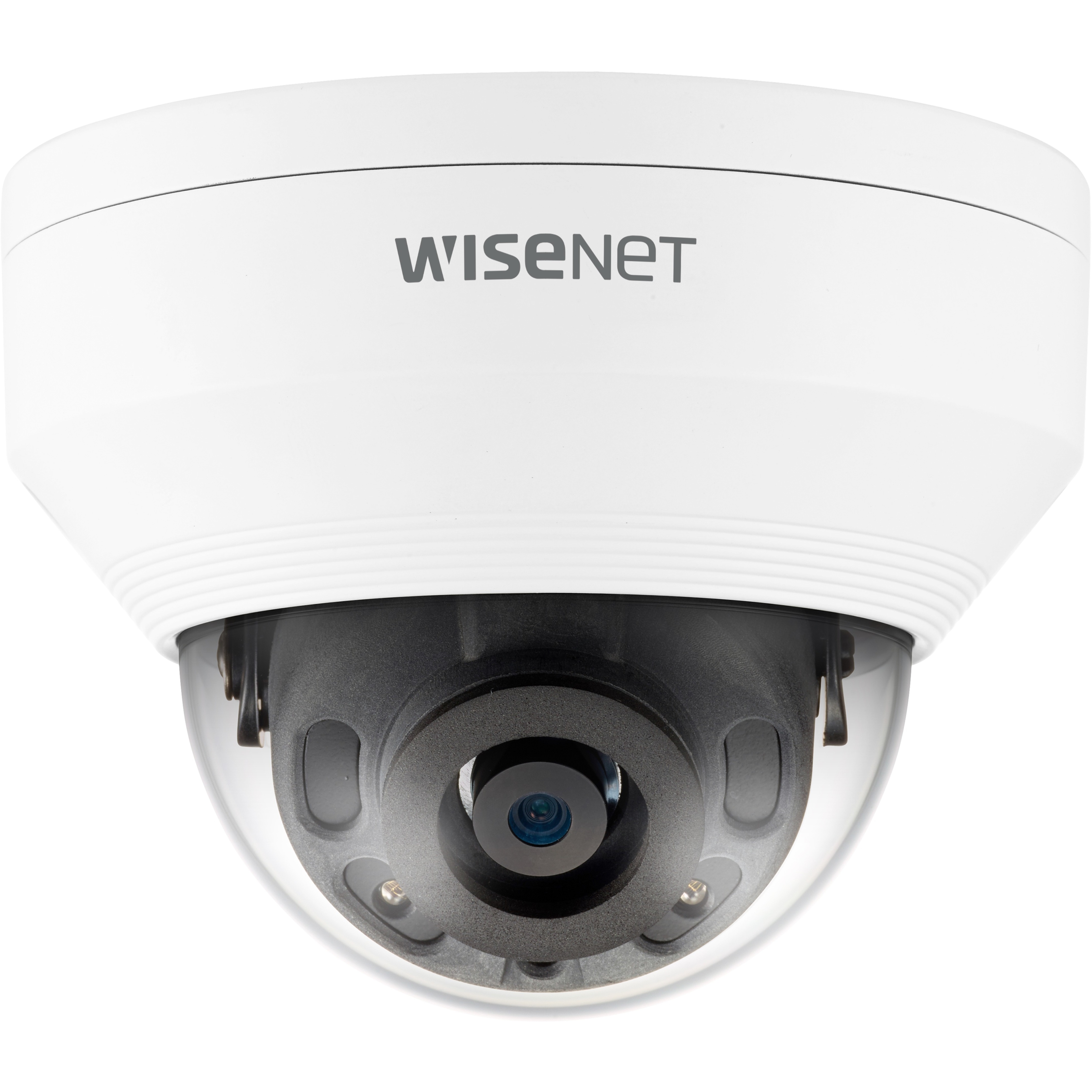 Wisenet QNV-8020R 5 Megapixel Network Camera - Dome - White - 82.02 ft Infrared Night Vision - H.265, H.264, MJPEG - 2592 x 1944 Fixed Lens - 30 fps - CMOS - Ceiling Mount, Wall Mount