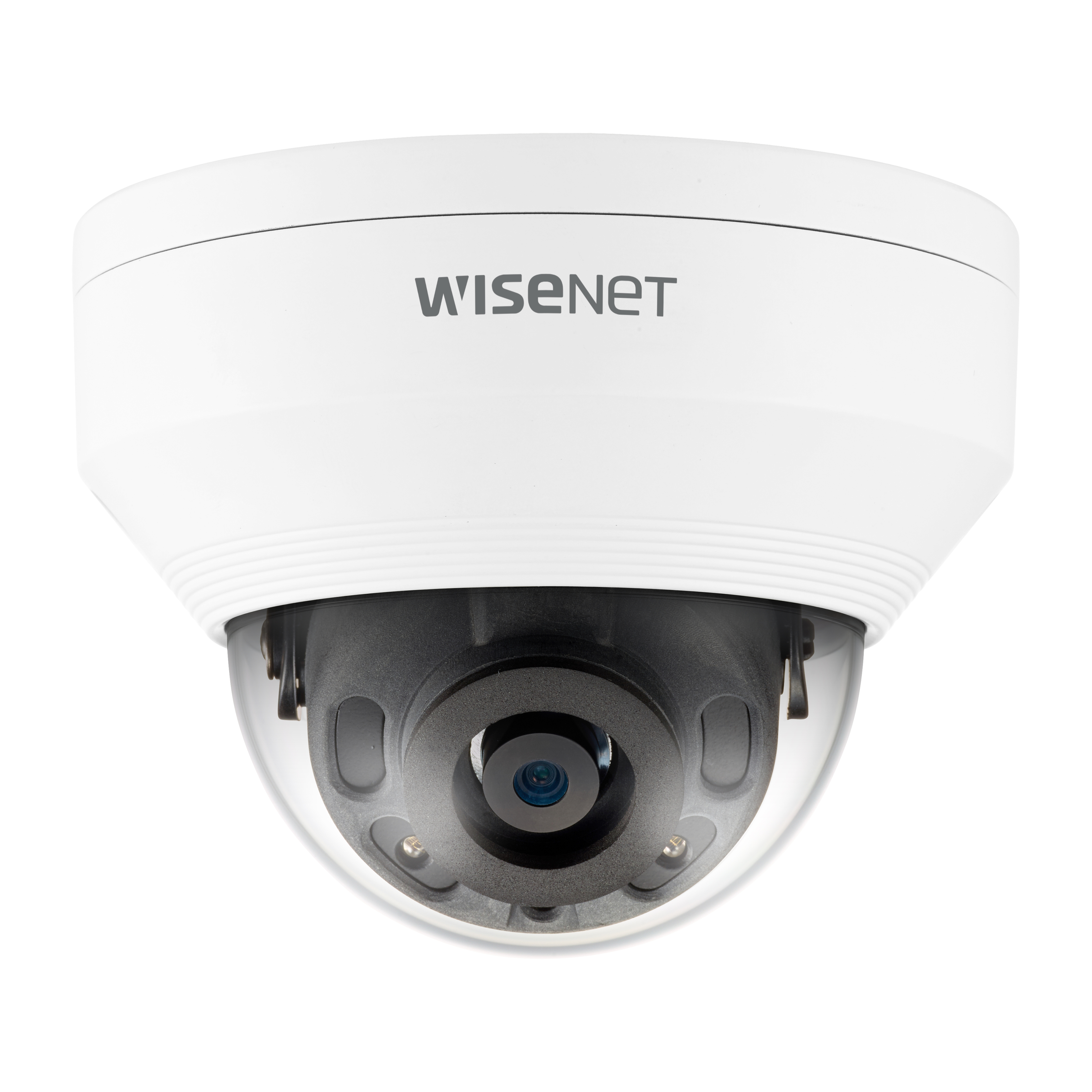 Wisenet QNV-8020R 5 Megapixel Network Camera - Dome - White - 82.02 ft Infrared Night Vision - H.265, H.264, MJPEG - 2592 x 1944 Fixed Lens - 30 fps - CMOS - Ceiling Mount, Wall Mount