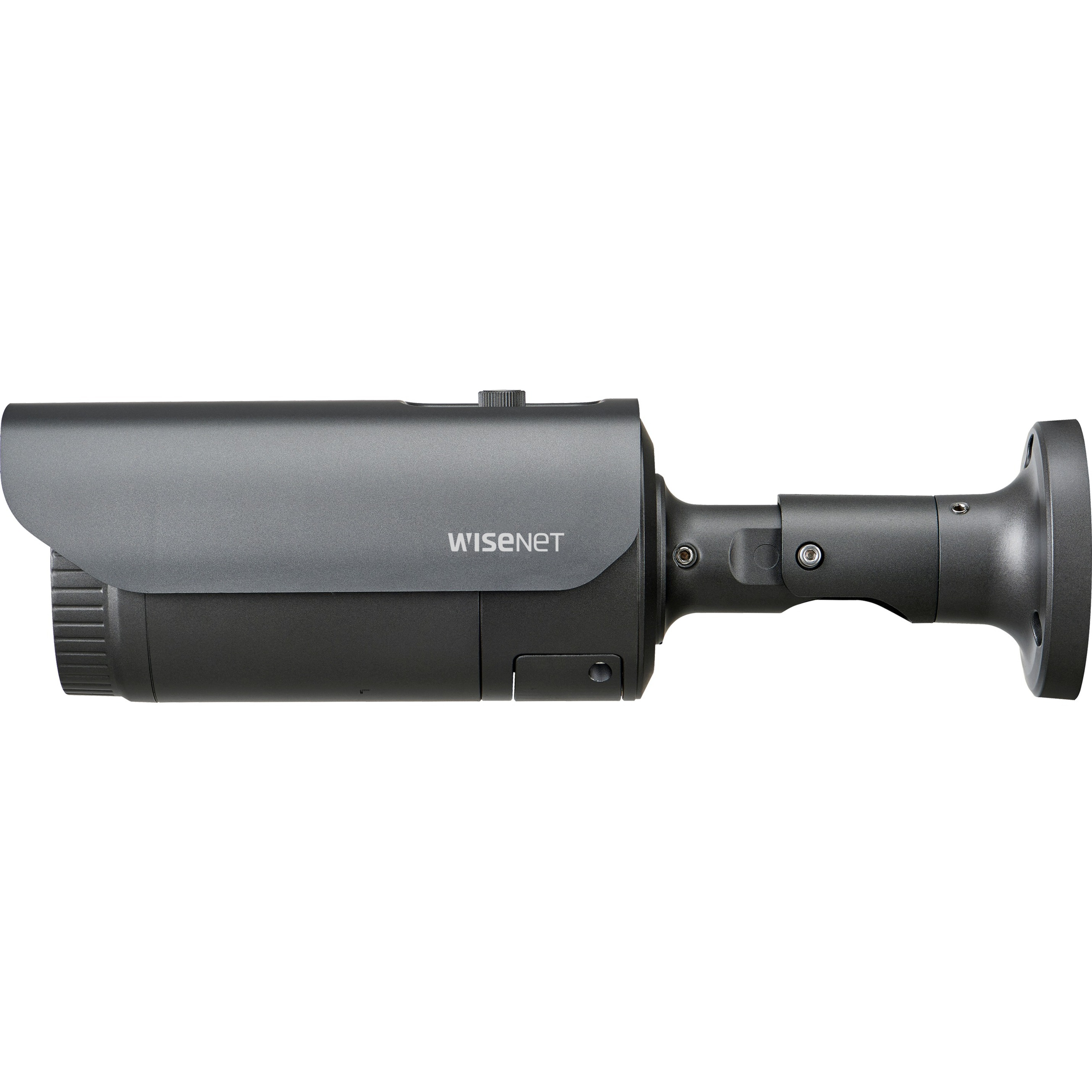 Wisenet QNO-8080R 5 Megapixel Outdoor Network Camera - Bullet - Dark Gray - 98.43 ft Infrared Night Vision - H.265, H.264, MJPEG - 2592 x 1944 - 3.20 mm Zoom Lens - 3.1x Optical - 30 fps - CMOS - Pole Mount, Box Mount