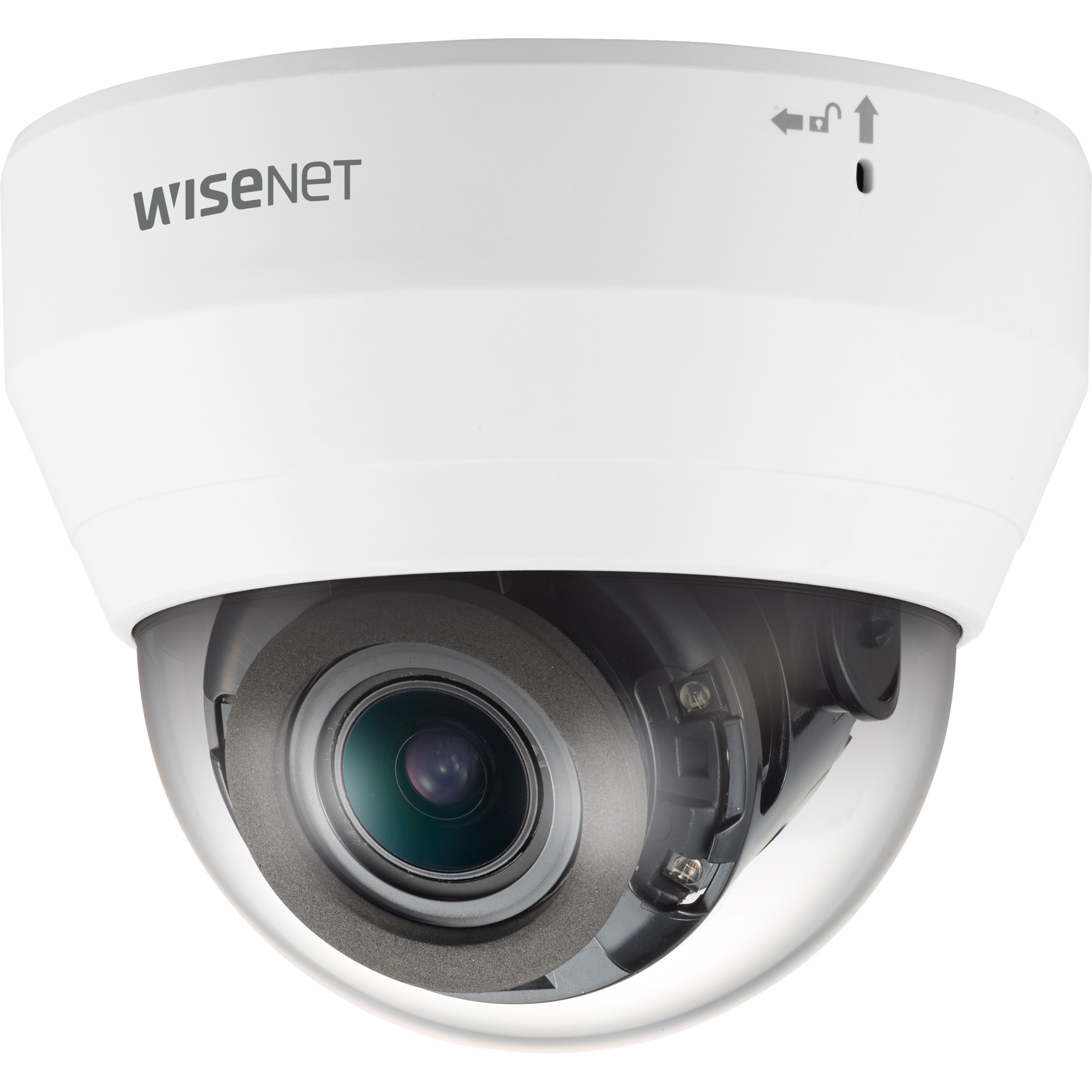 Wisenet QND-6082R 2 Megapixel Full HD Network Camera - Monochrome, Color - Dome - White - 65.62 ft Infrared Night Vision - H.265, MJPEG, H.264 - 1920 x 1080 - 3.20 mm- 10 mm Varifocal Lens - 3.1x Optical - 30 fps - CMOS - Flush Mount, Wall Mount, Ceiling Mount
