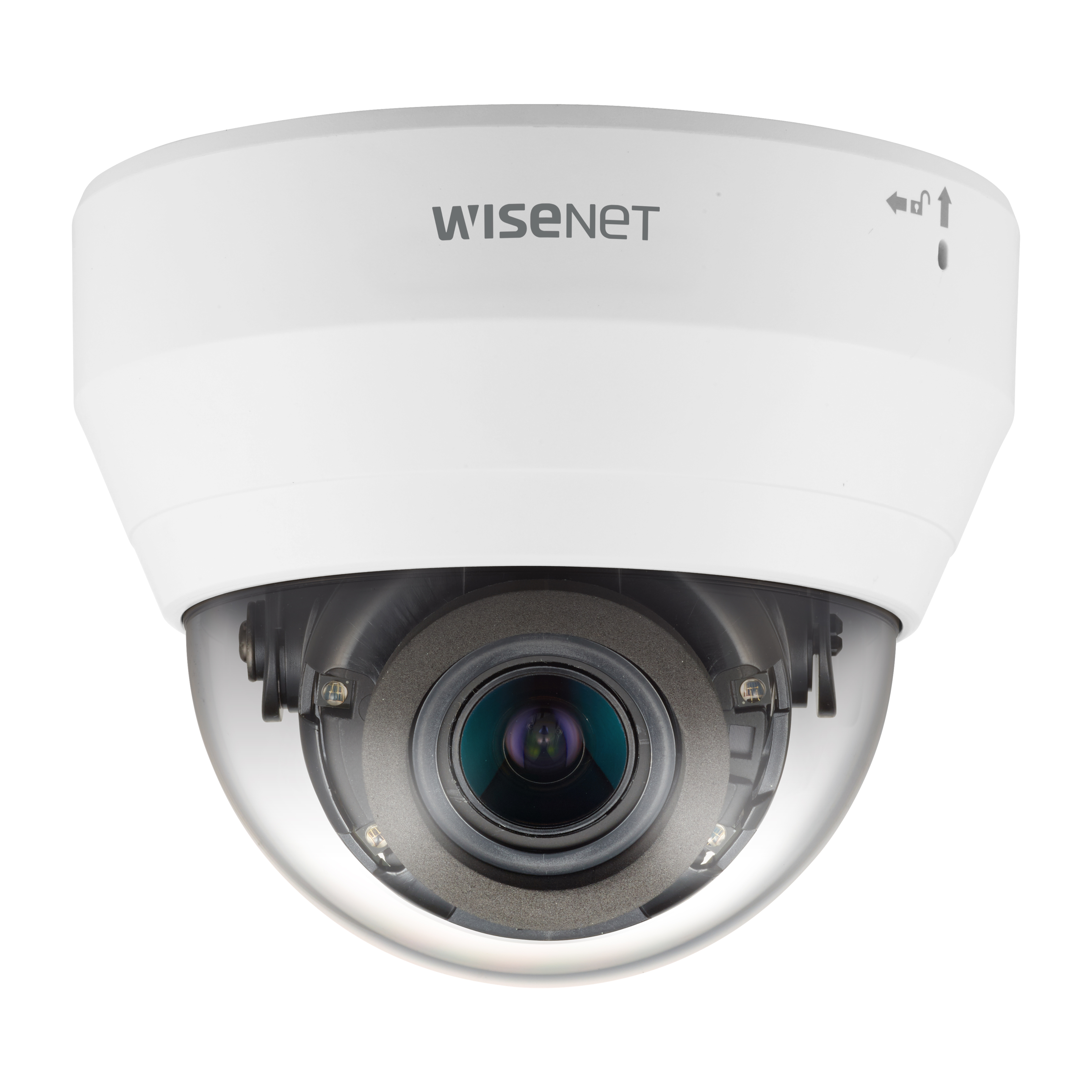 Wisenet QND-6082R 2 Megapixel Full HD Network Camera - Monochrome, Color - Dome - White - 65.62 ft Infrared Night Vision - H.265, MJPEG, H.264 - 1920 x 1080 - 3.20 mm- 10 mm Varifocal Lens - 3.1x Optical - 30 fps - CMOS - Flush Mount, Wall Mount, Ceiling Mount