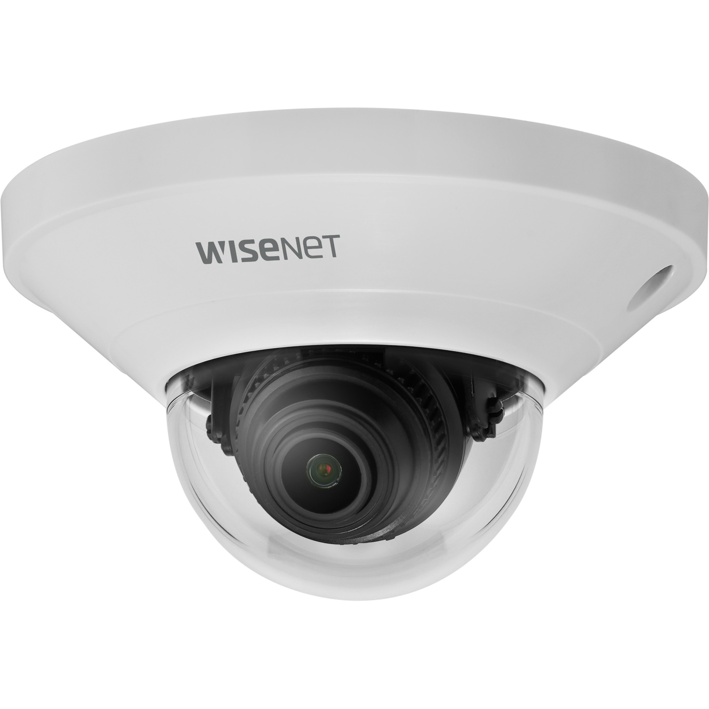 Wisenet QND-6021 2 Megapixel Indoor HD Network Camera - Dome - White - MJPEG, H.264, H.265 - 1920 x 1080 Fixed Lens - 30 fps - CMOS - Wall Mount
